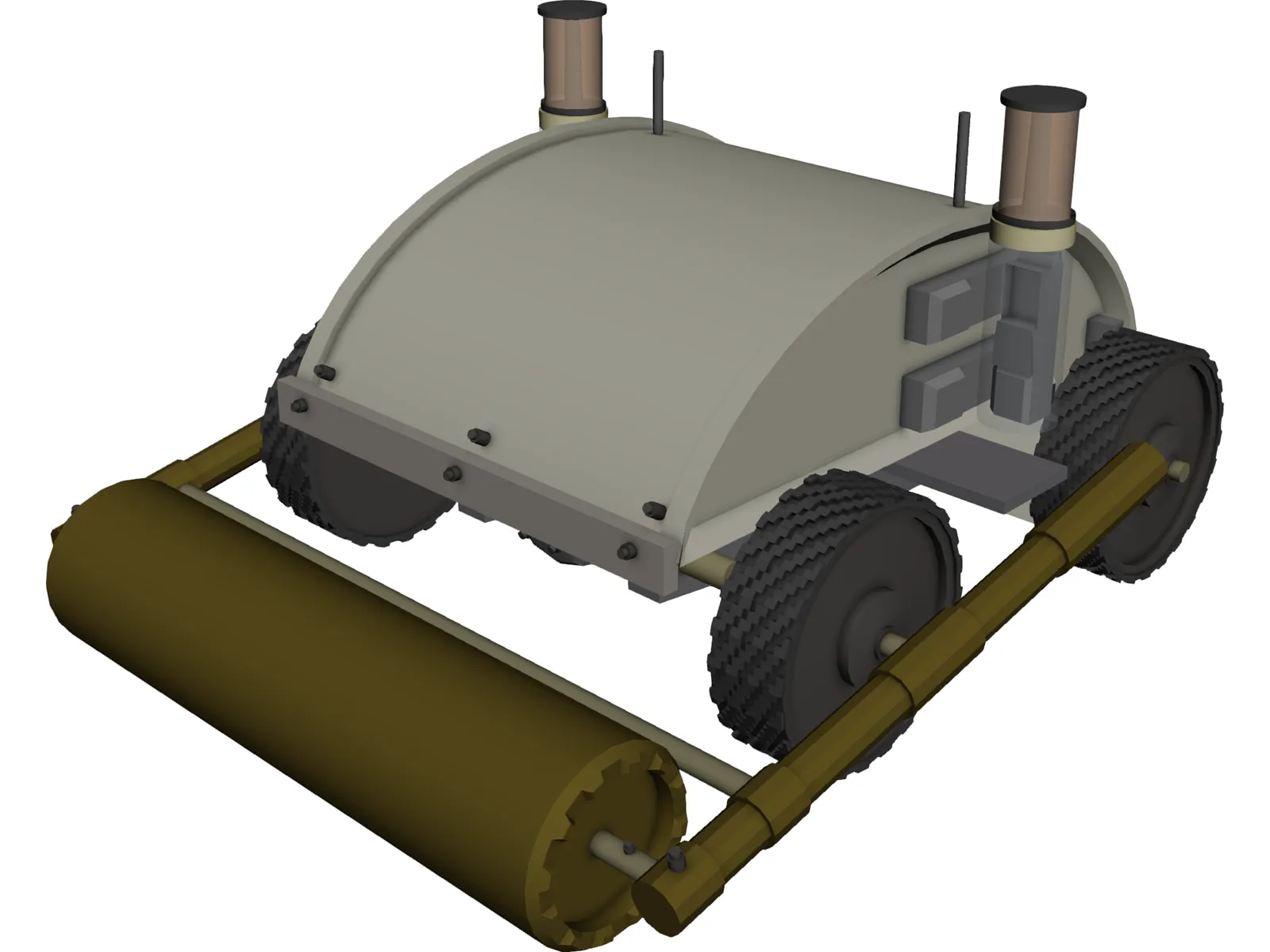 Minesweeper Robot 3D Model main preview