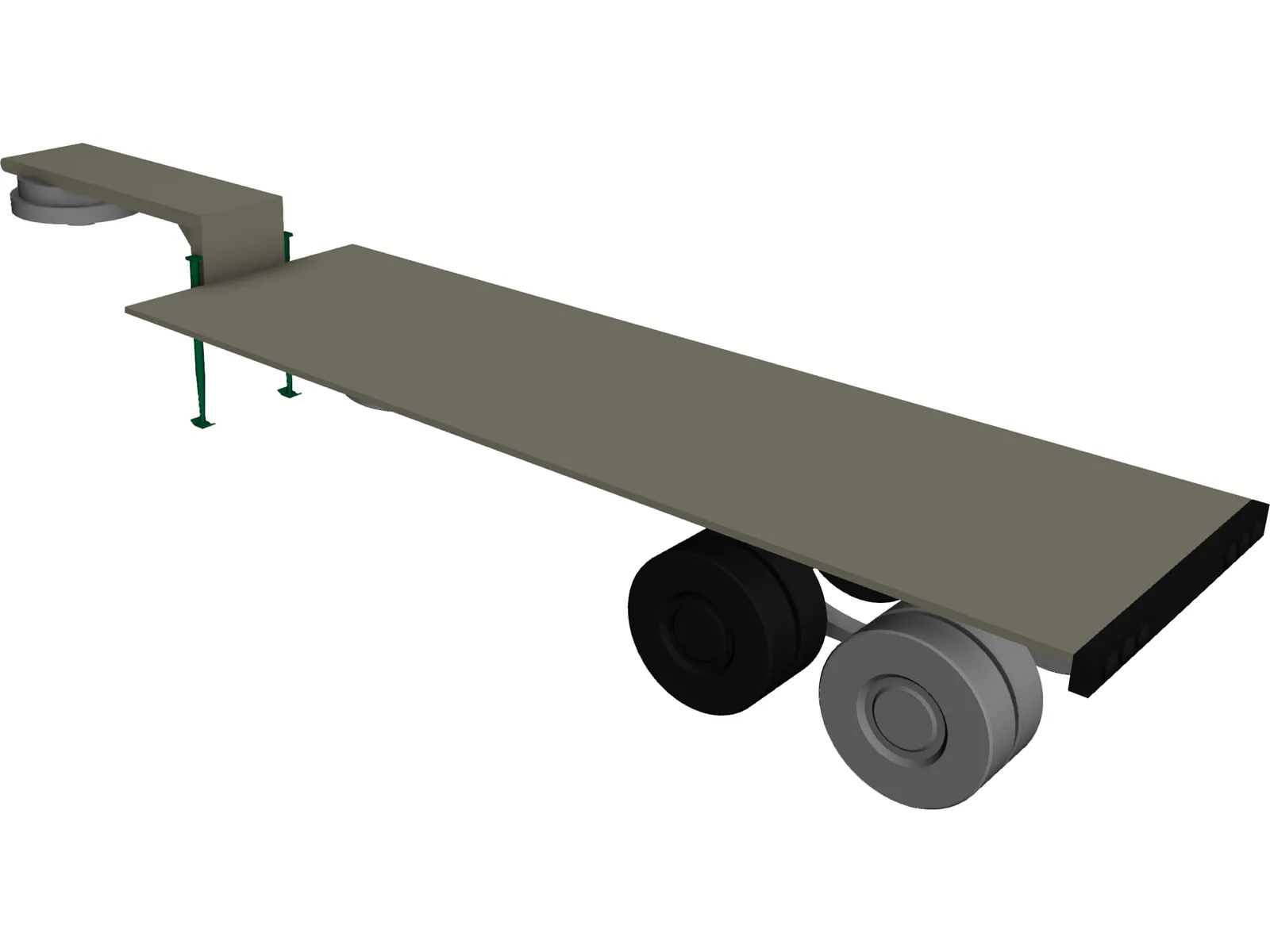 M269A1 Semitrailer Lowbed: Wrecker 3D Model main preview