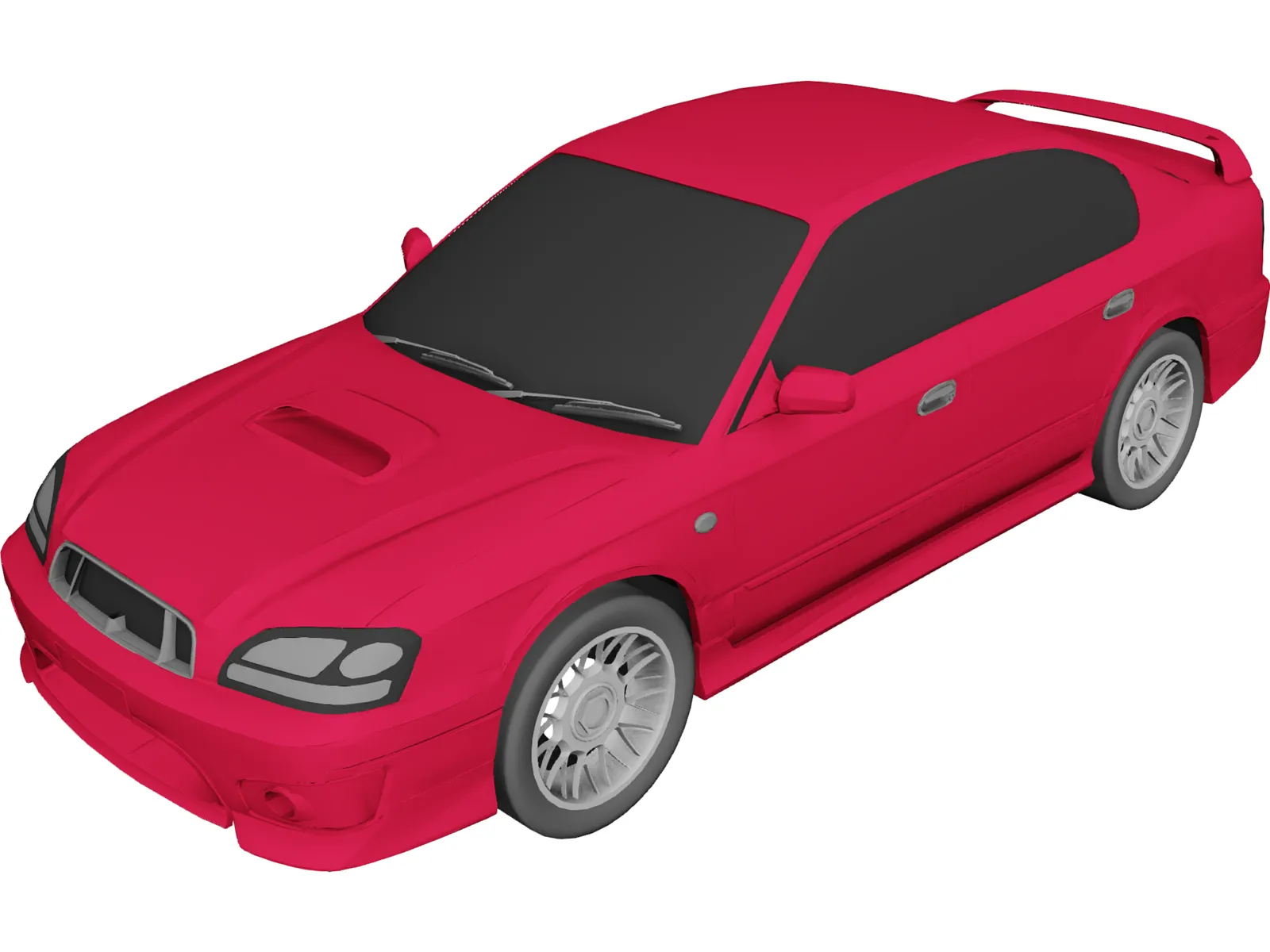 Subaru Legacy B4 3D Model main preview