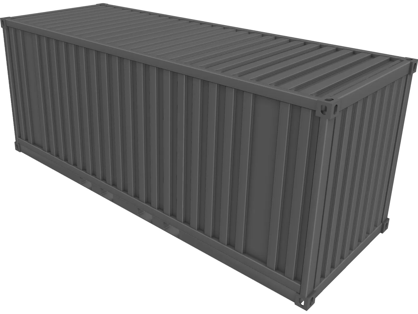 Container 3D Model main preview