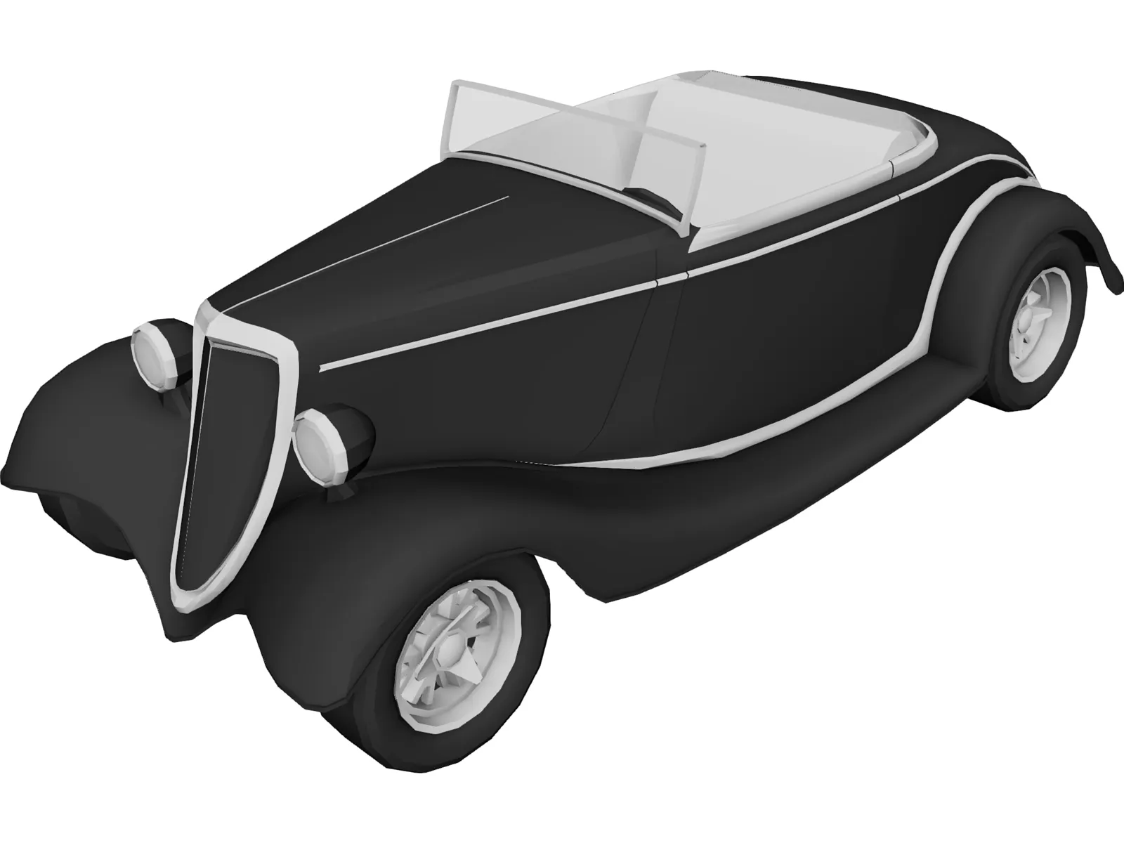 Old-Timer 3D Model main preview