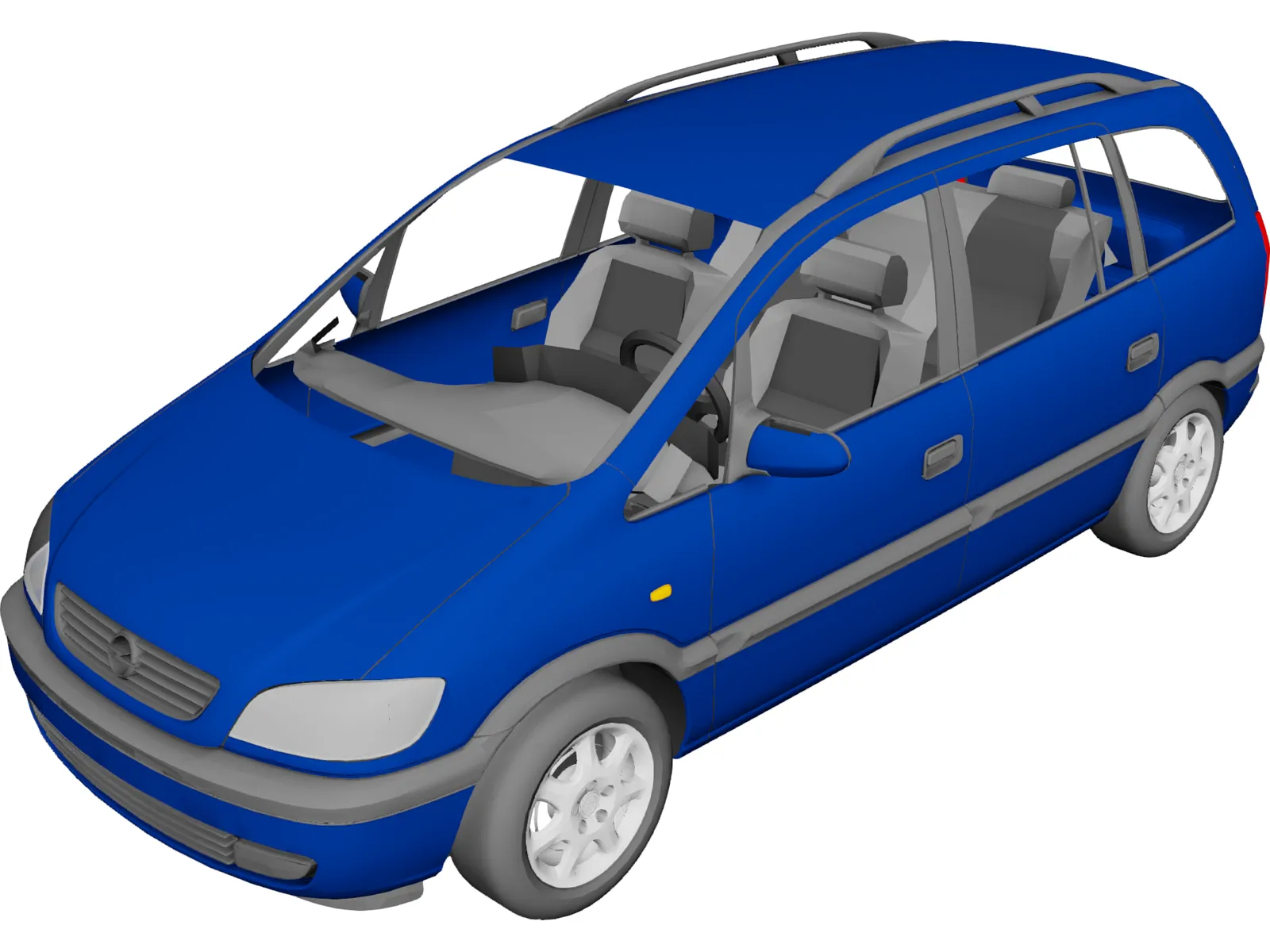 Opel Zafira 3D Model main preview