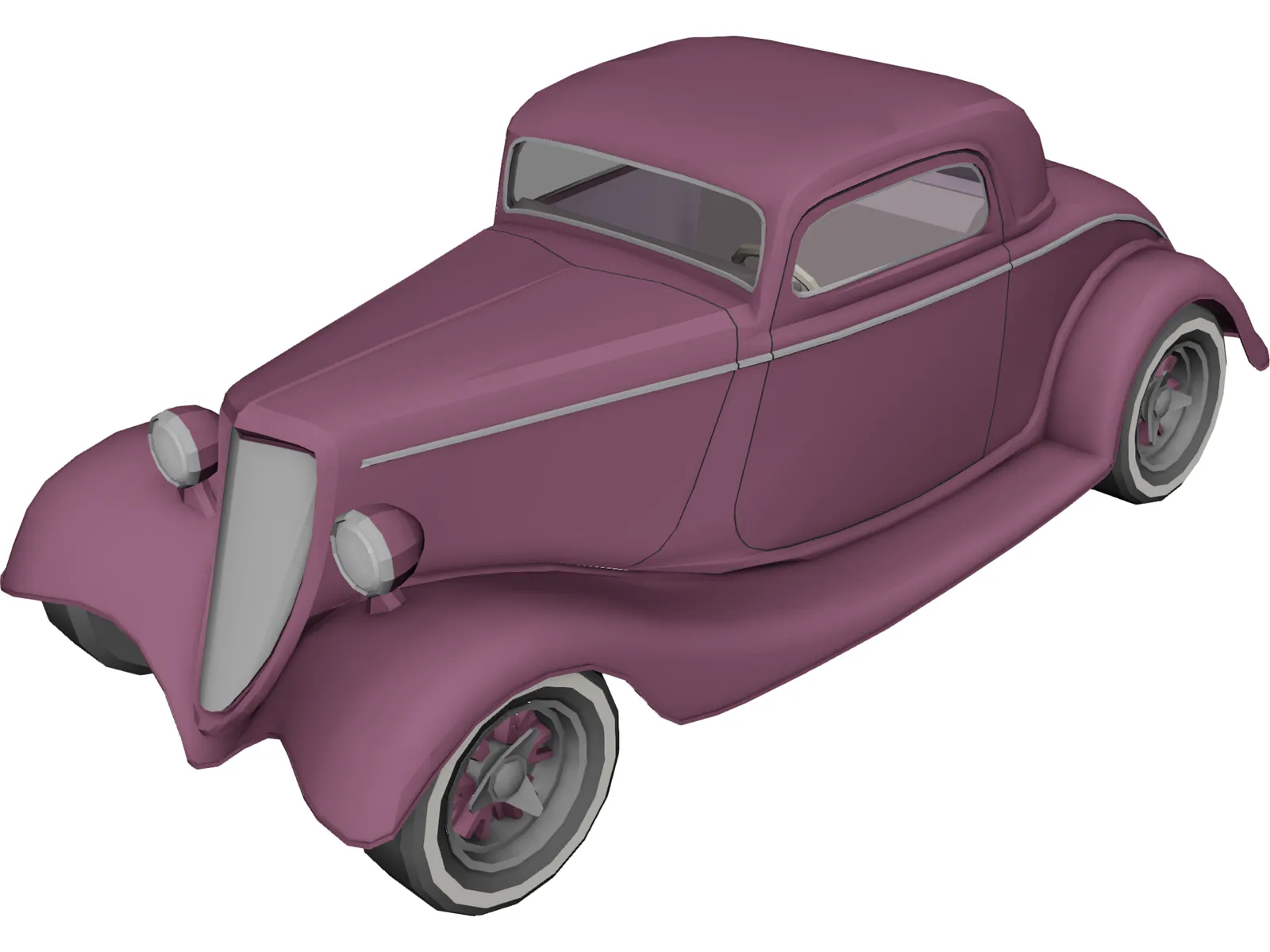 Hot Rod 3D Model main preview