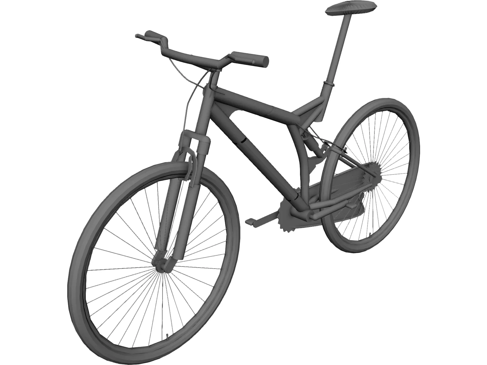 Bike Mountain Full Suspension 3D Model main preview