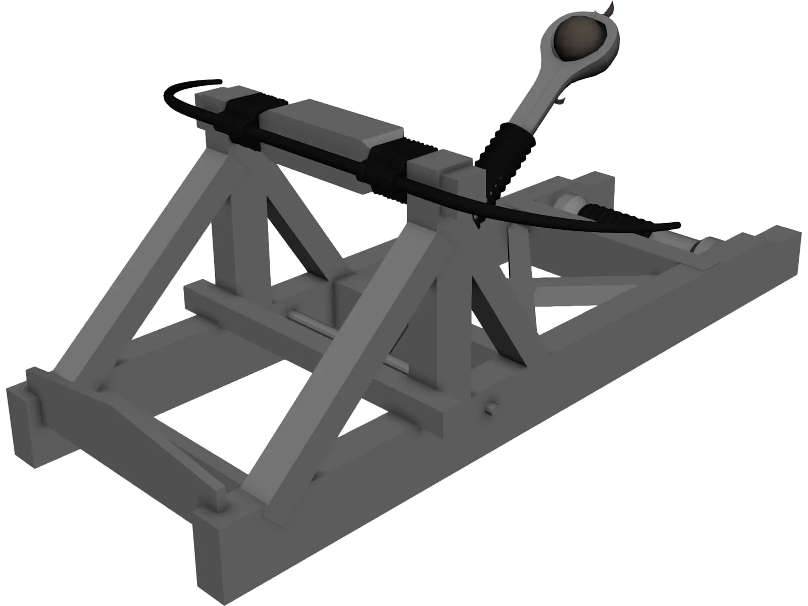 Balista Catapult 3D Model main preview