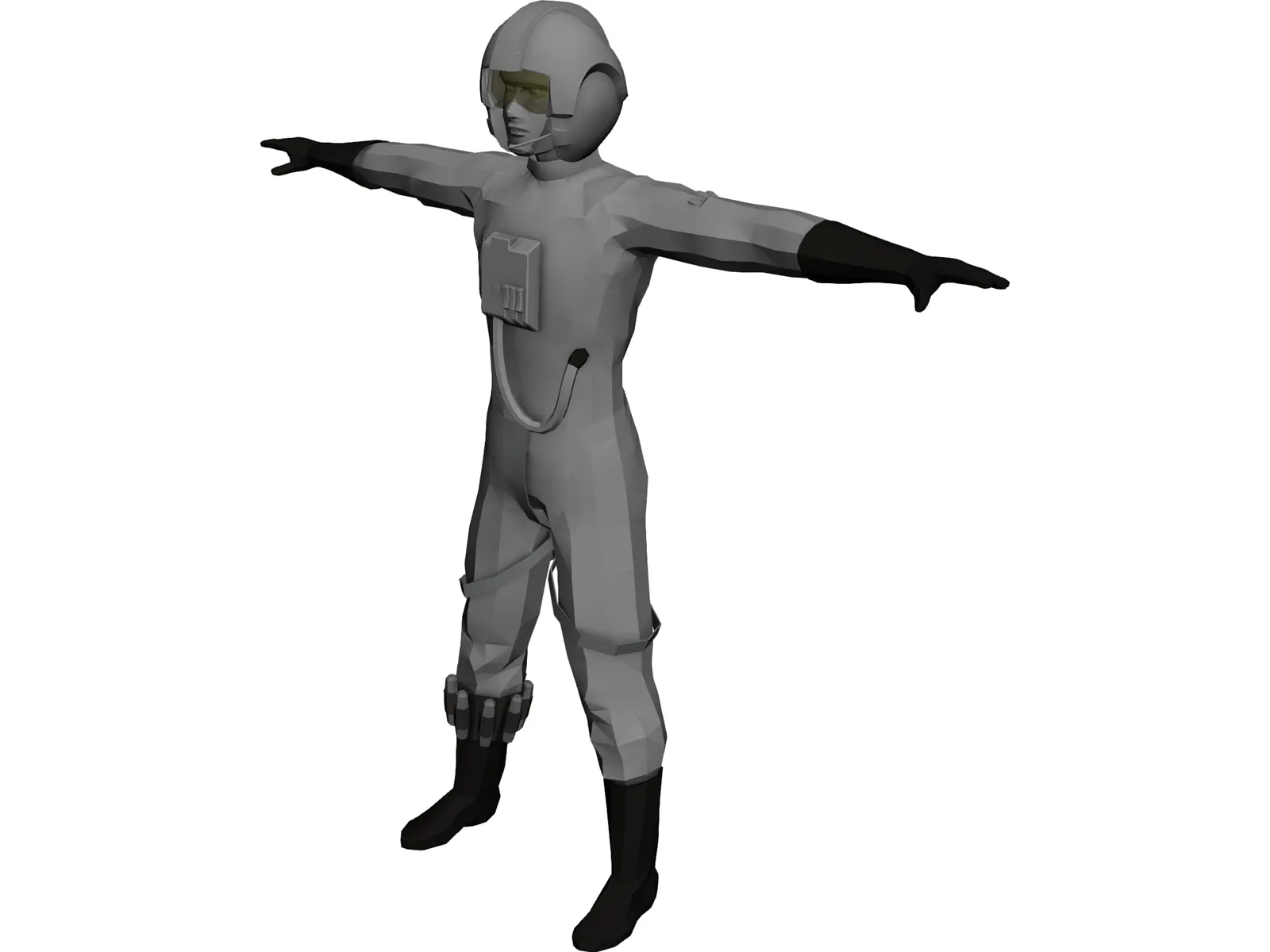 Star Wars X-Wing Pilot 3D Model main preview