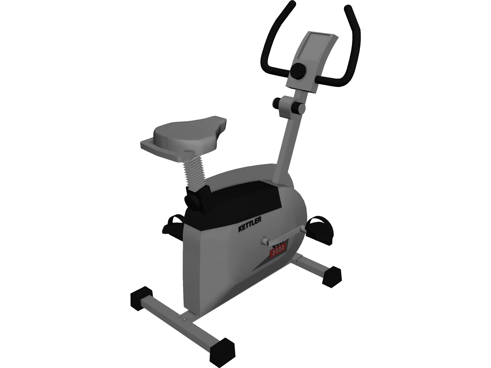 Kettler Exercise Bike 3D Model main preview