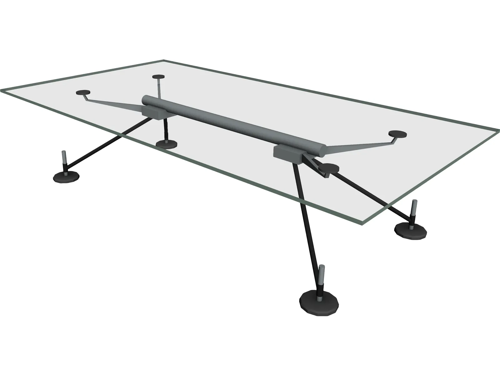Table Norman Foster Low 3D Model main preview
