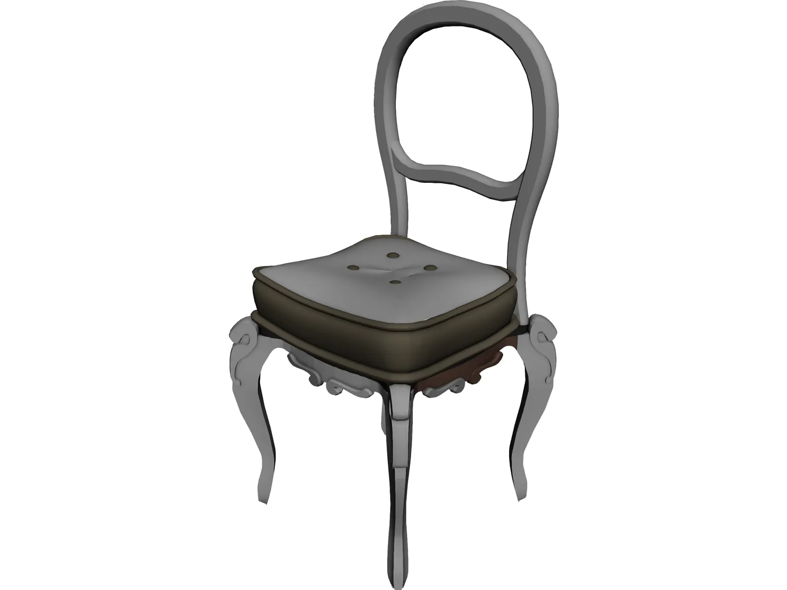 Chair Antique 3D Model main preview