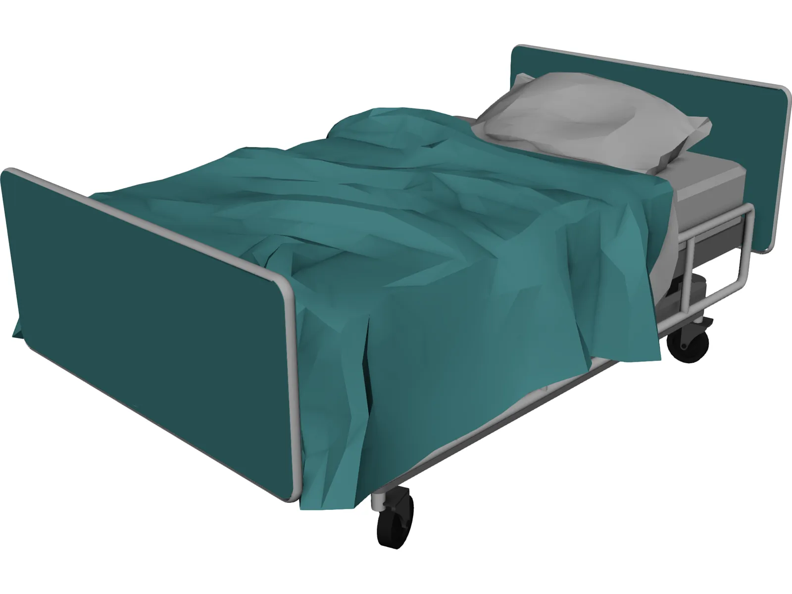 Bed Hospital 3D Model main preview