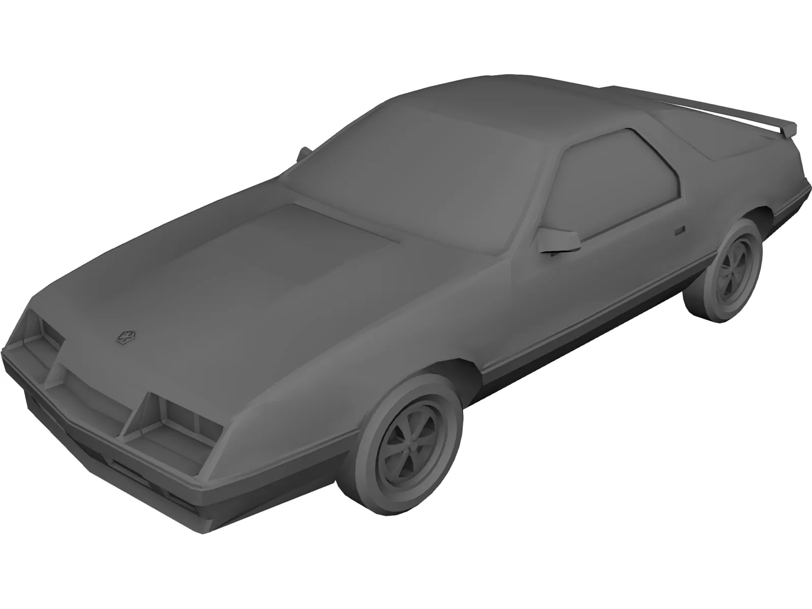 Plymouth Laser (1984) 3D Model main preview