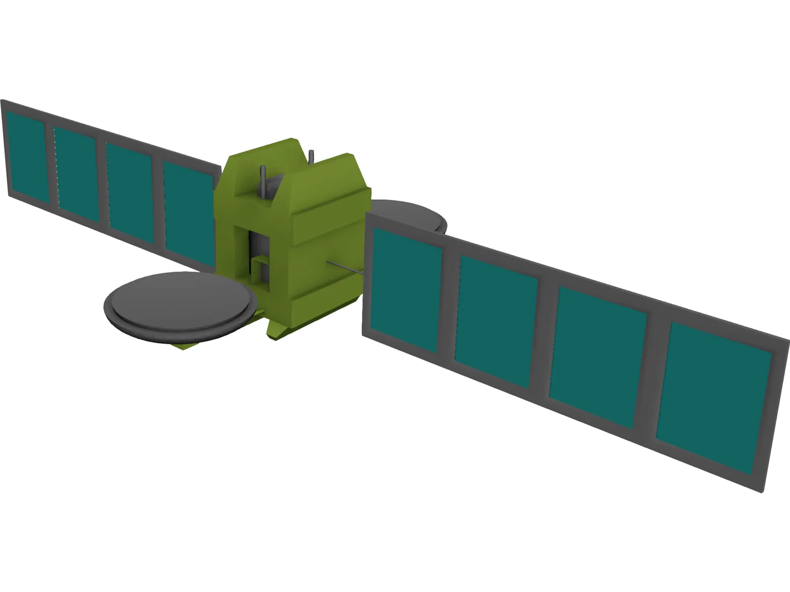 Satellite 3D Model main preview