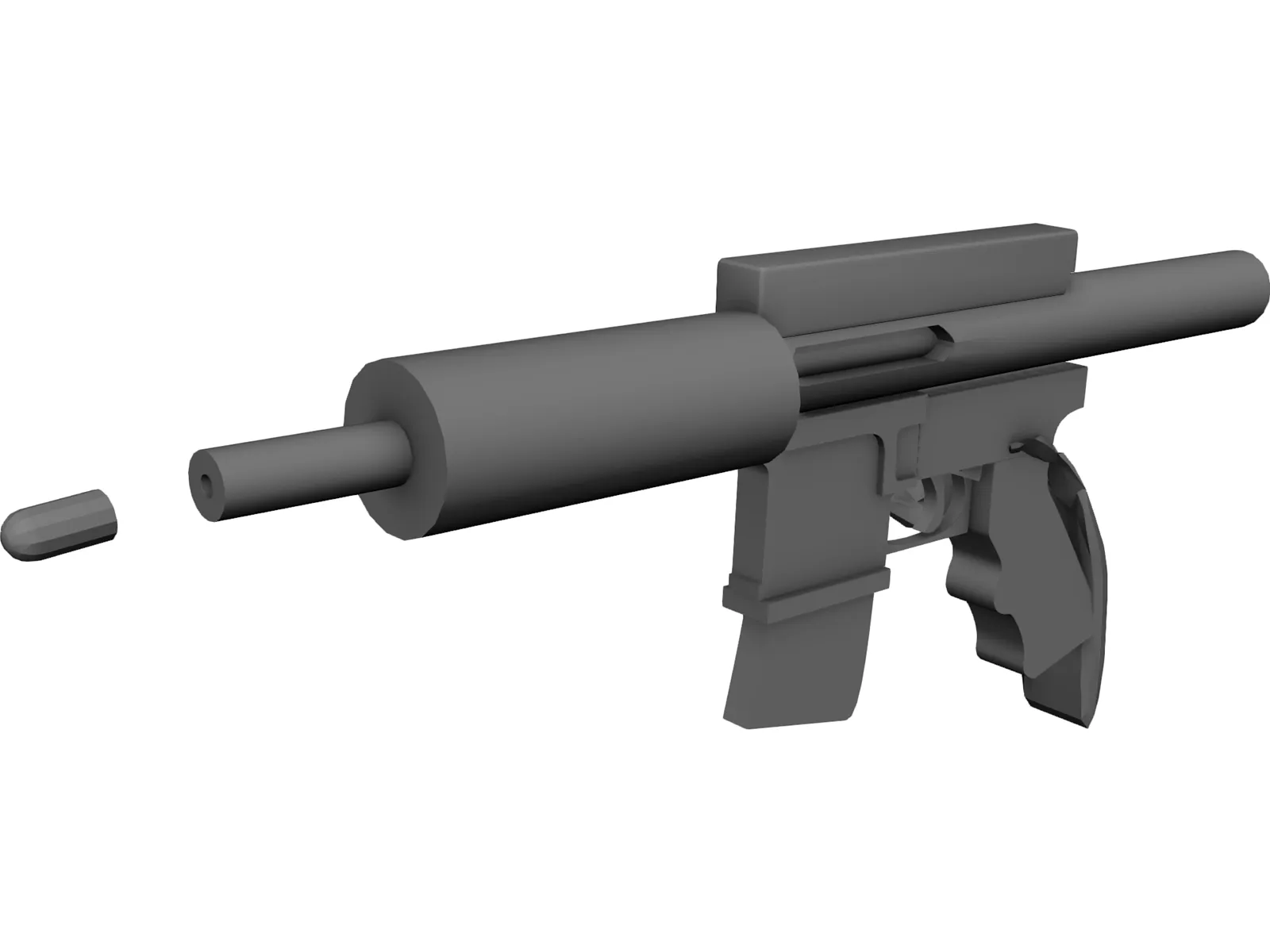 Assault Rifle 3D Model main preview