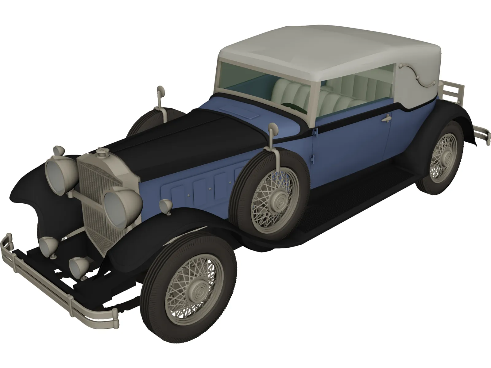 Packard (1930) 3D Model main preview