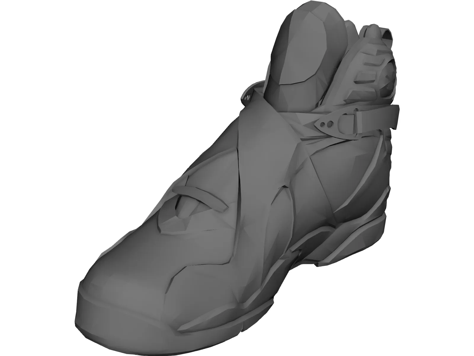 Shoe Men High Top 3D Model main preview