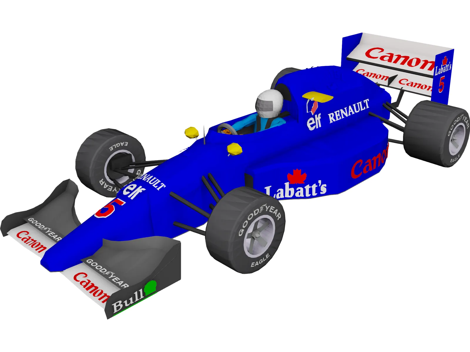 Indy Car 3D Model main preview
