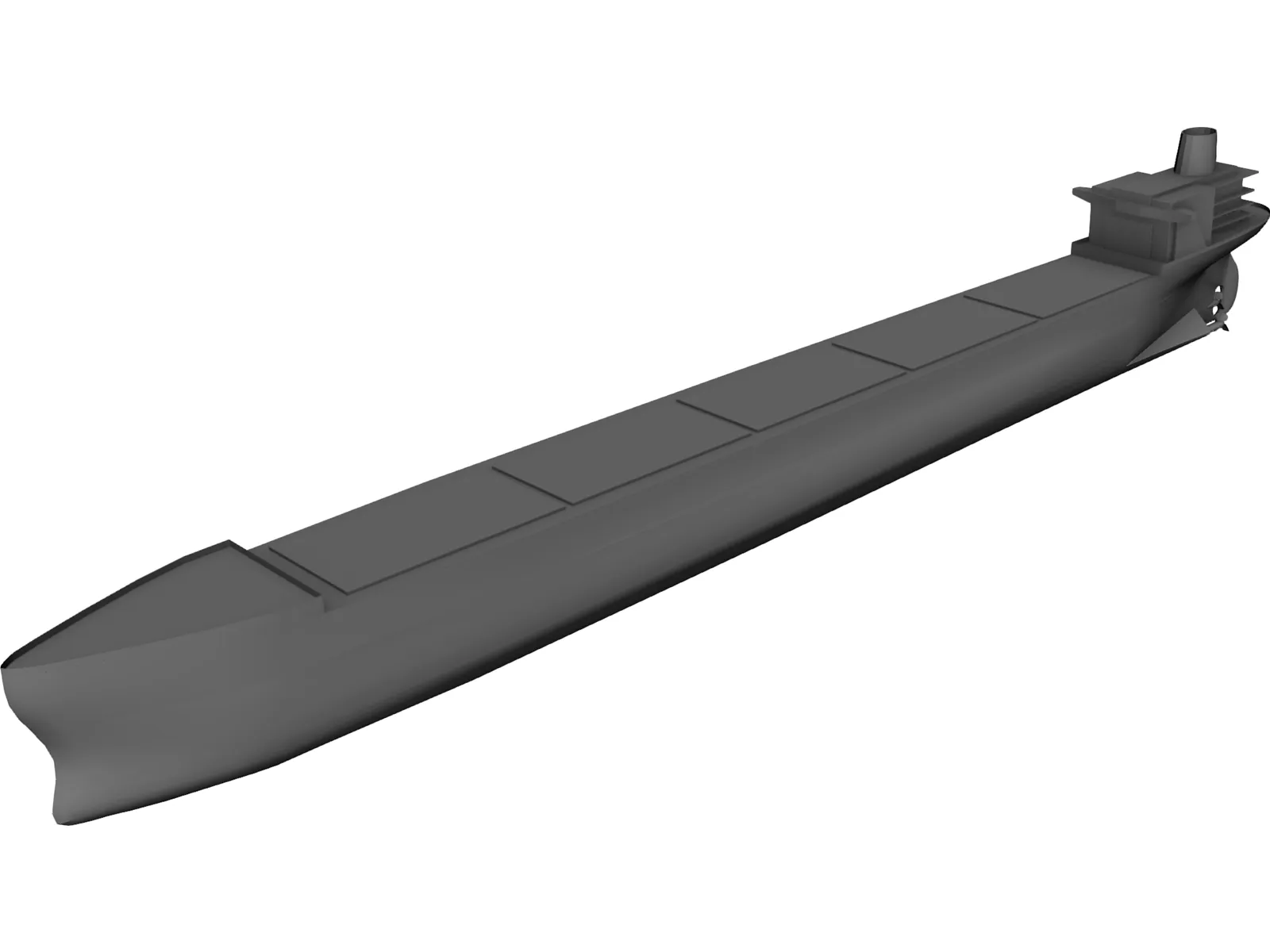 Oil Tanker 3D Model main preview