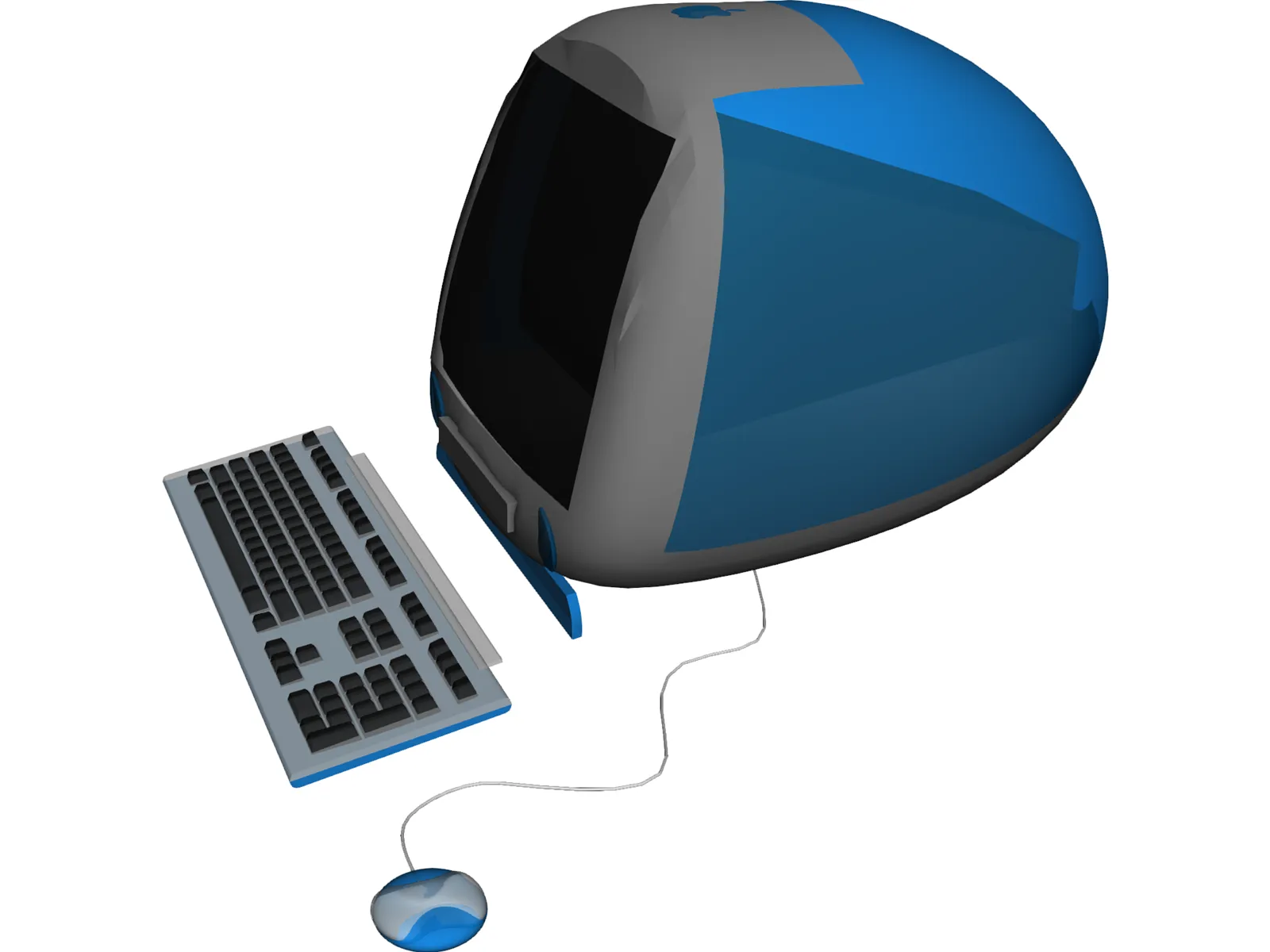 Apple iMac Computer 3D Model main preview