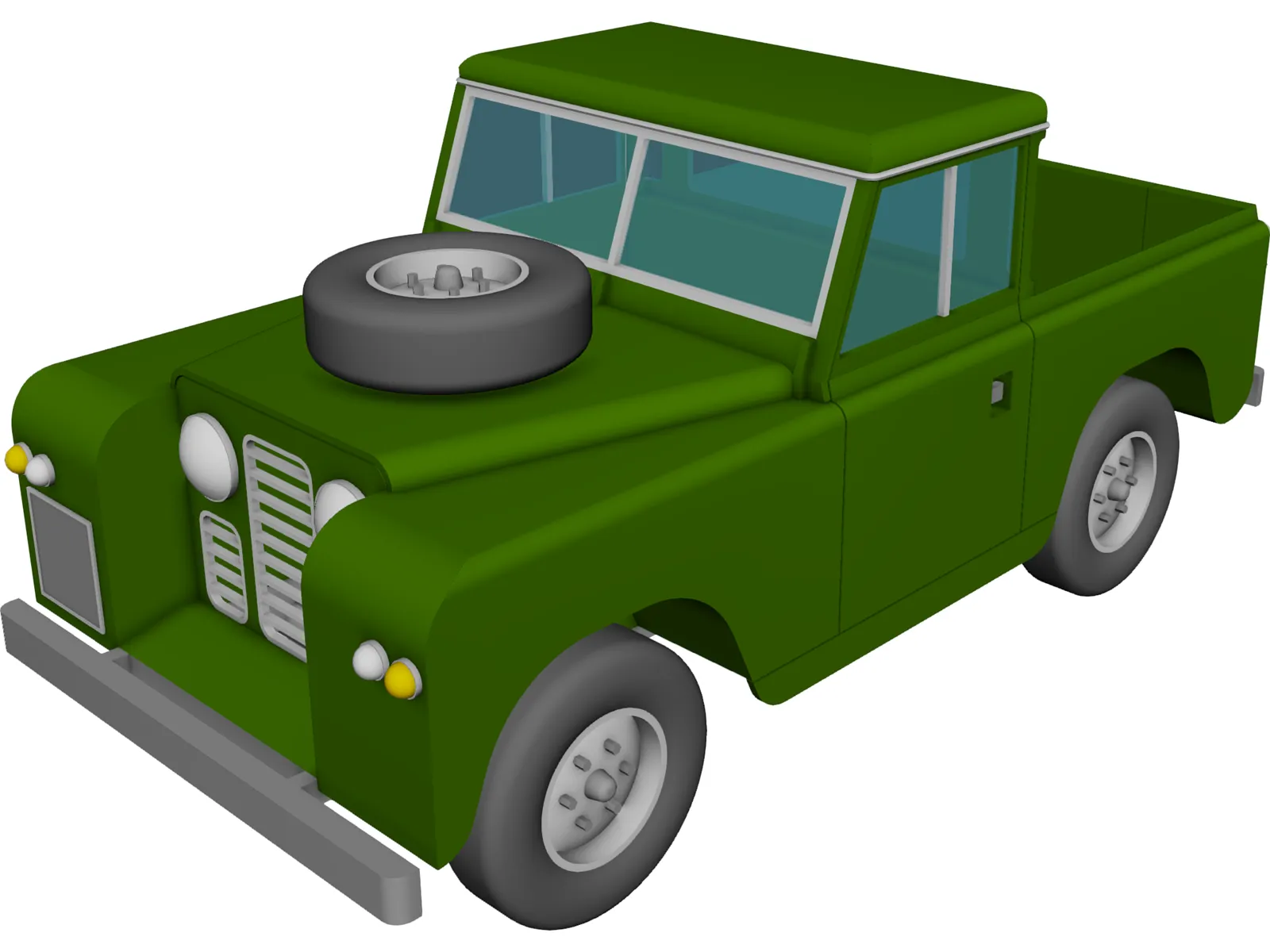 Land Rover 3D Model main preview
