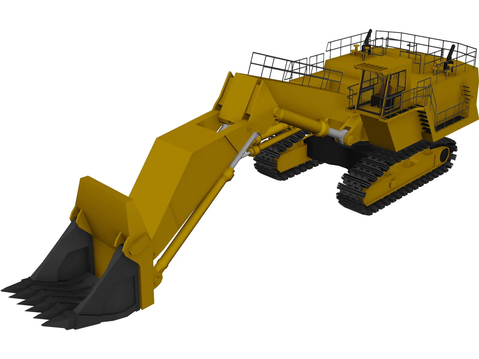 Hitachi EX5500 Dig Machine 3D Model main preview