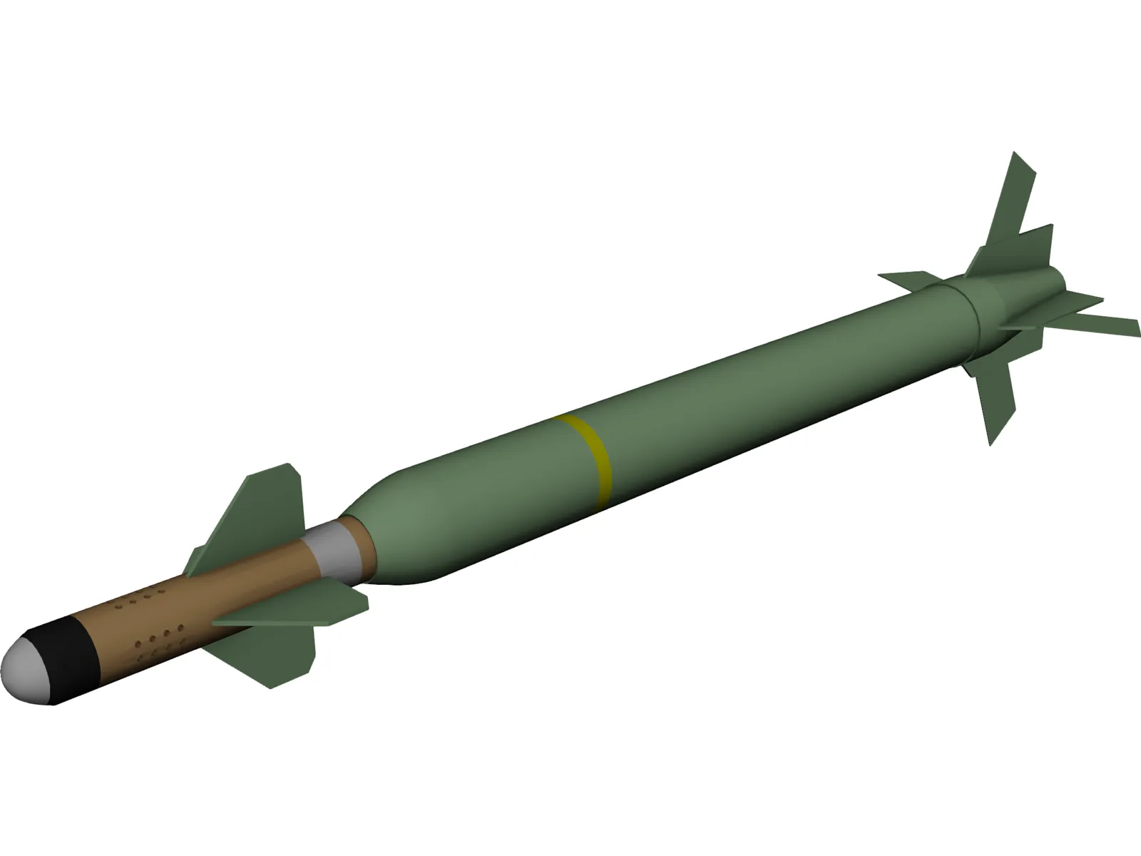 Bunker Buster GBU-28 3D Model main preview