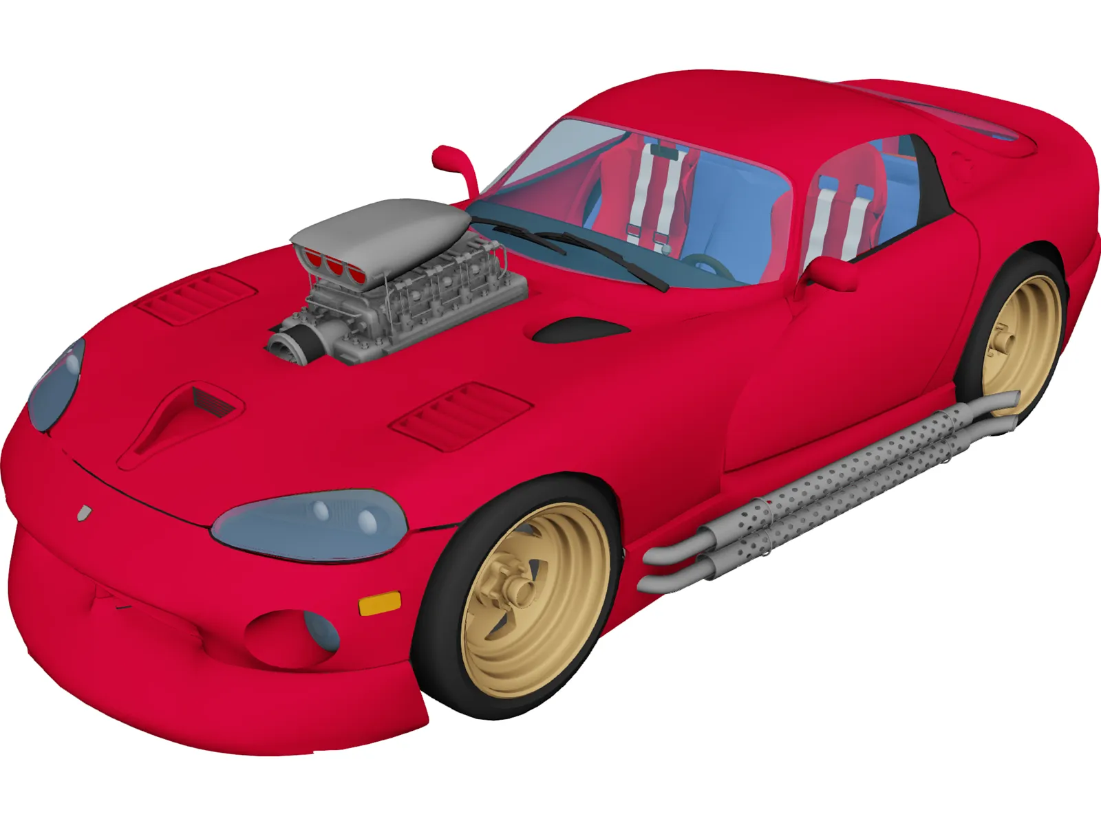 Dodge Viper [Supercharged] 3D Model main preview
