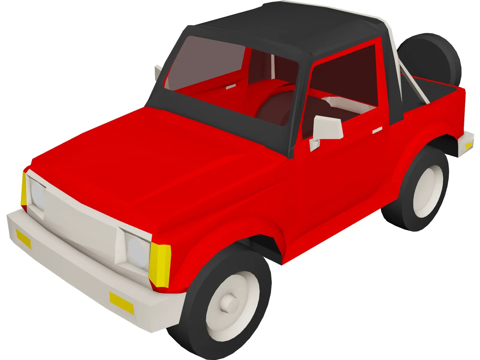 Suzuki Samurai (1988) 3D Model main preview