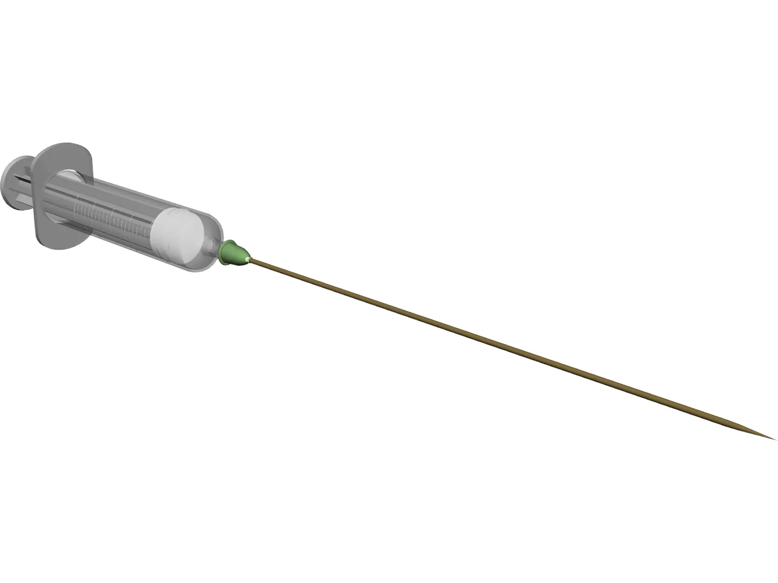 Syringe 3D Model main preview