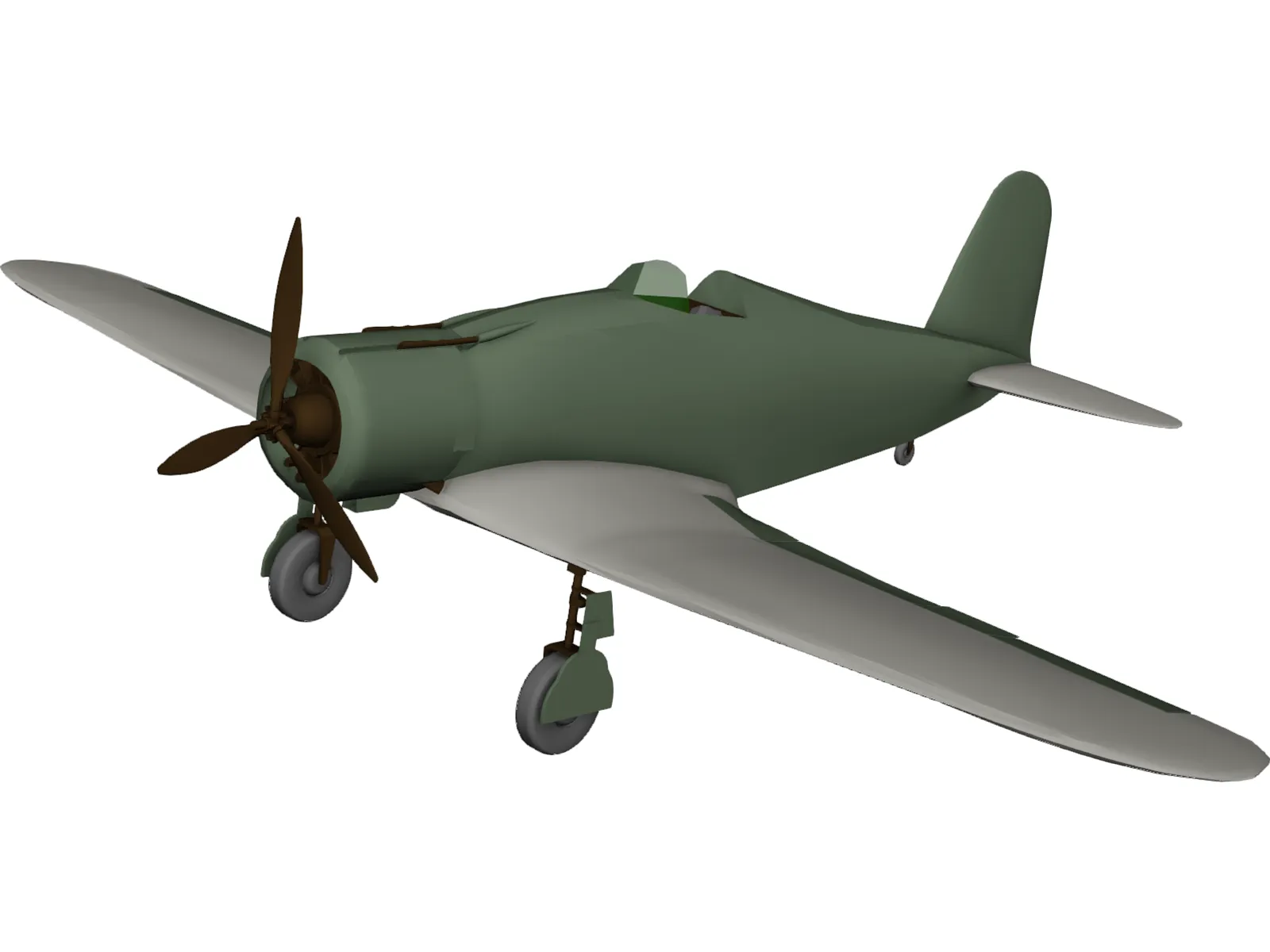 Fiat G.50 3D Model main preview