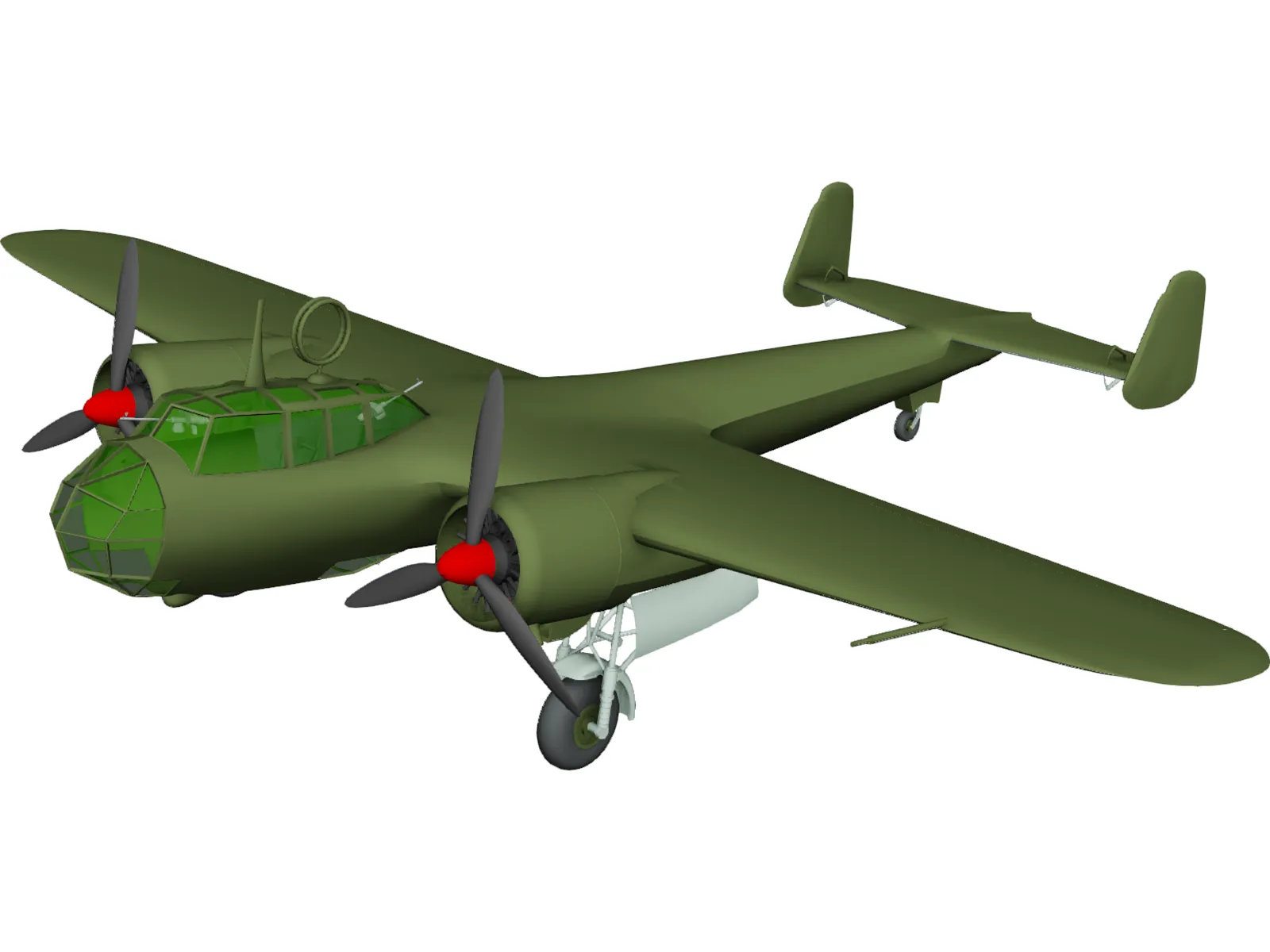 Dornier Do 17Z 3D Model main preview