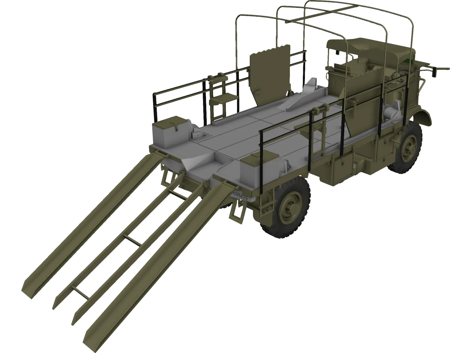 Bedford Truck 3D Model main preview