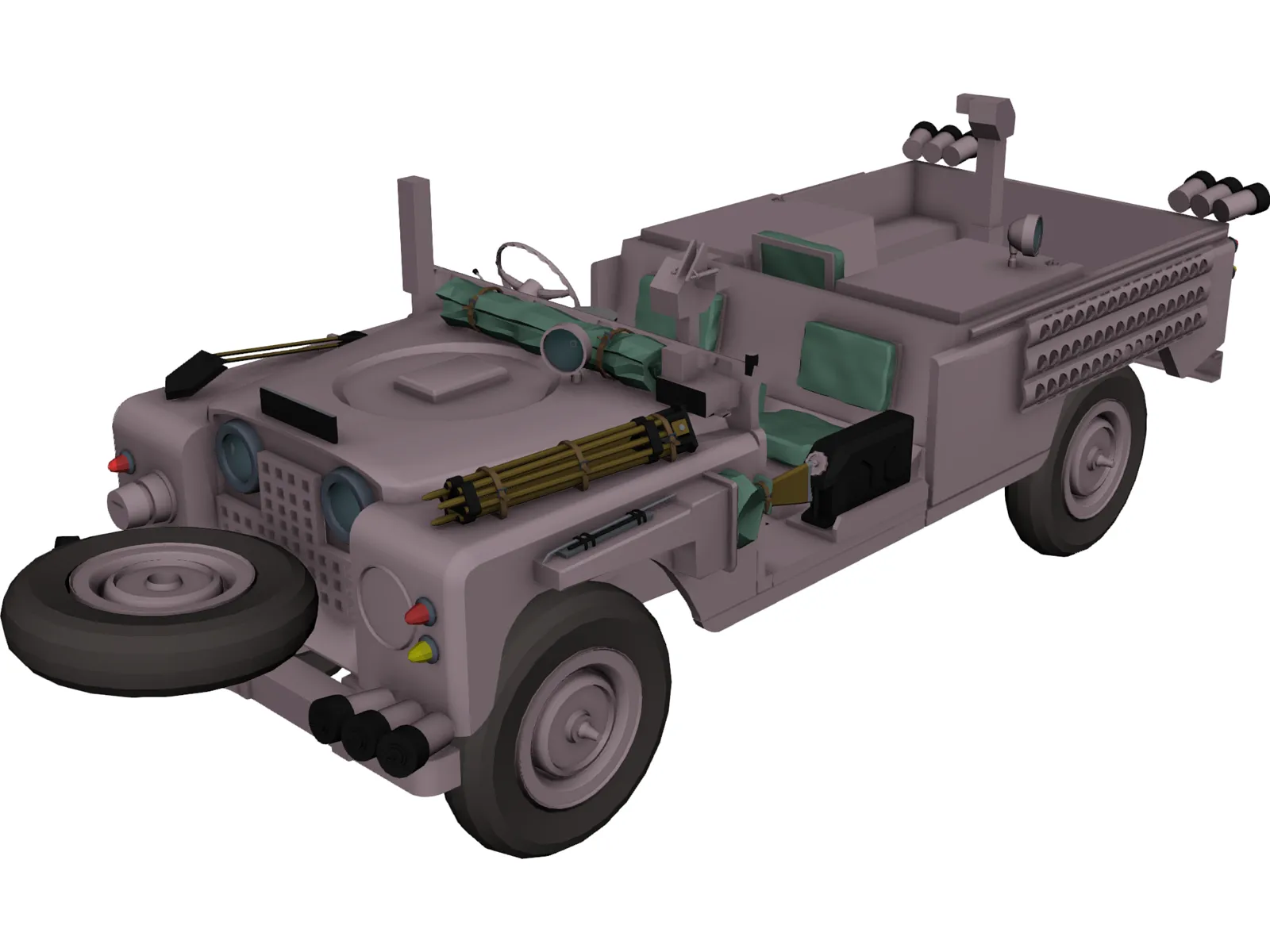 Land Rover Pink Panther 3D Model main preview