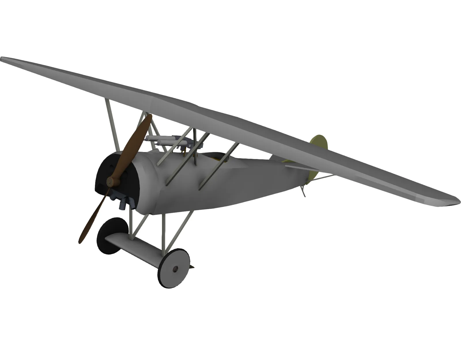 Toy Airplane 3D Model main preview