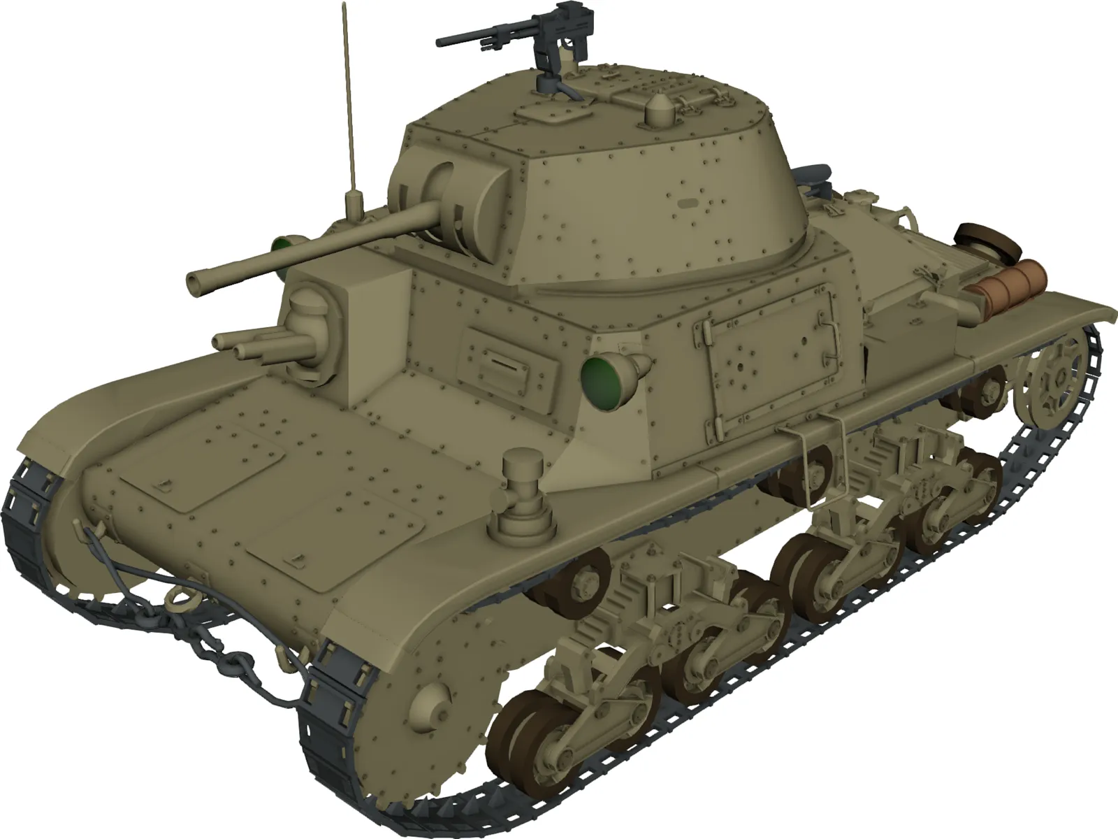 M 1340 3D Model main preview
