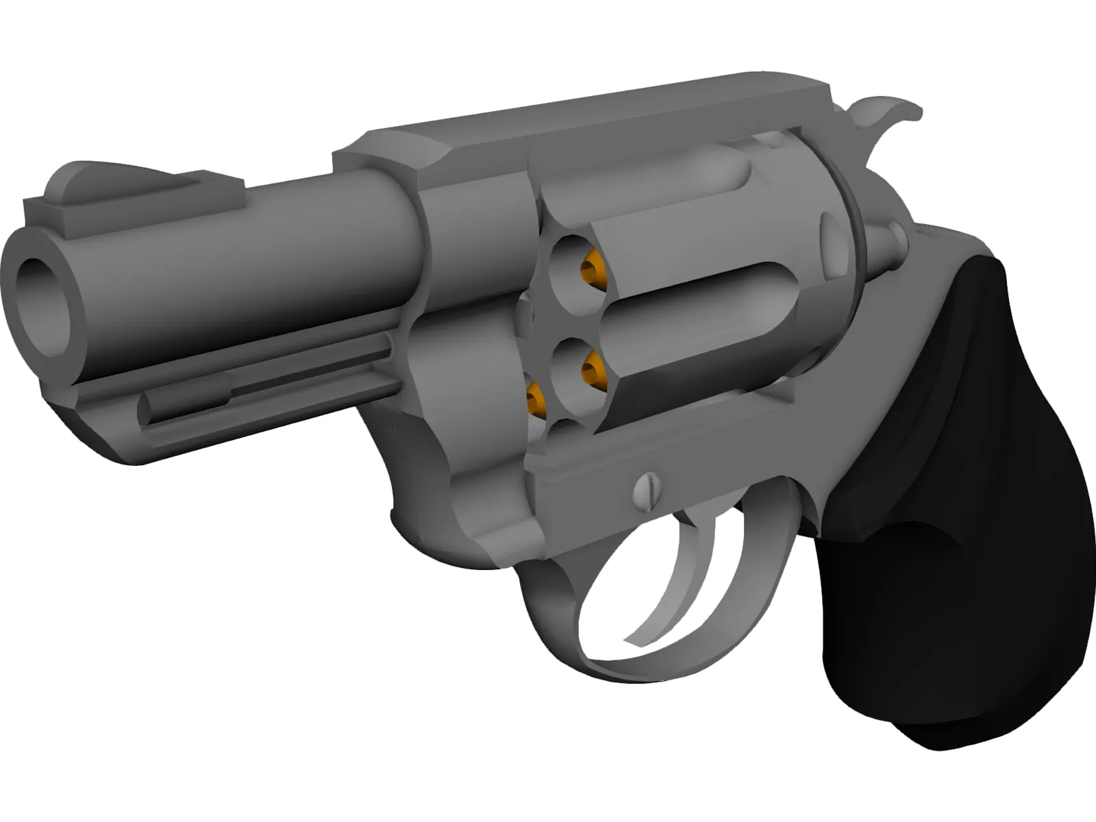 Smith&Wesson Snub Nose 357 Magnum 3D Model main preview