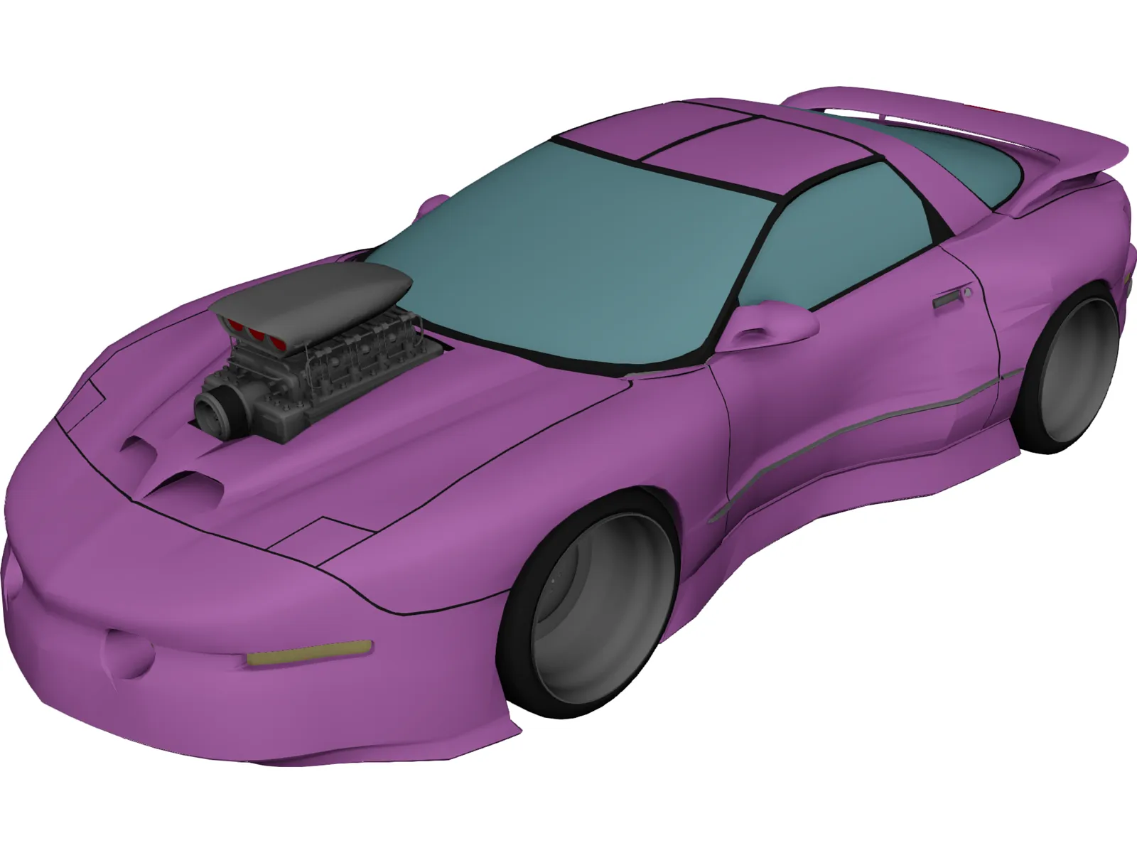 Pontiac Firebird [Supercharged] 3D Model main preview