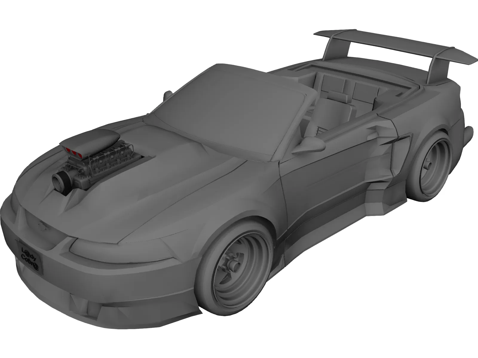 Ford Mustang 2000 [Supercharged] 3D Model main preview