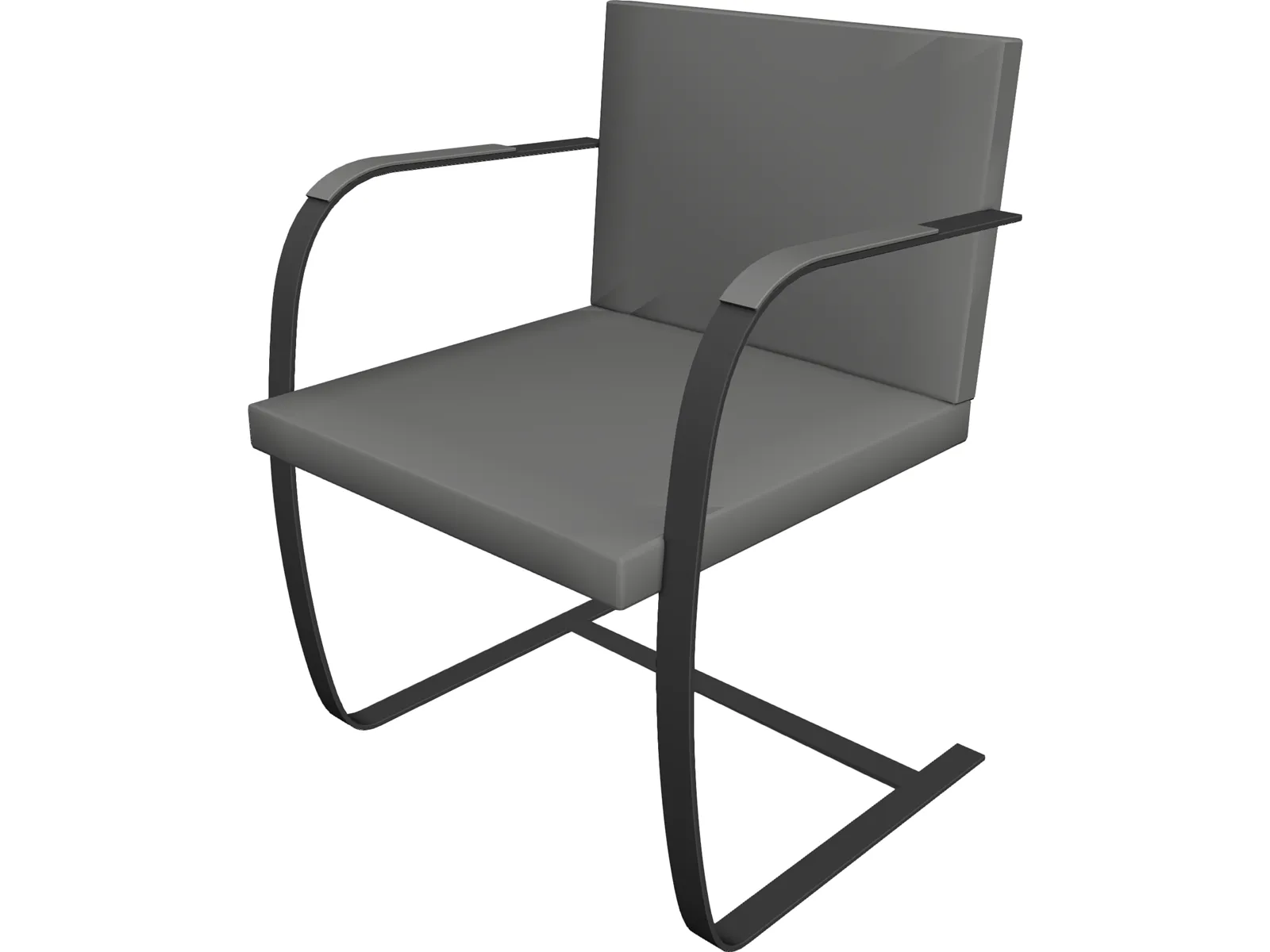 Chair Brno Modern 3D Model main preview