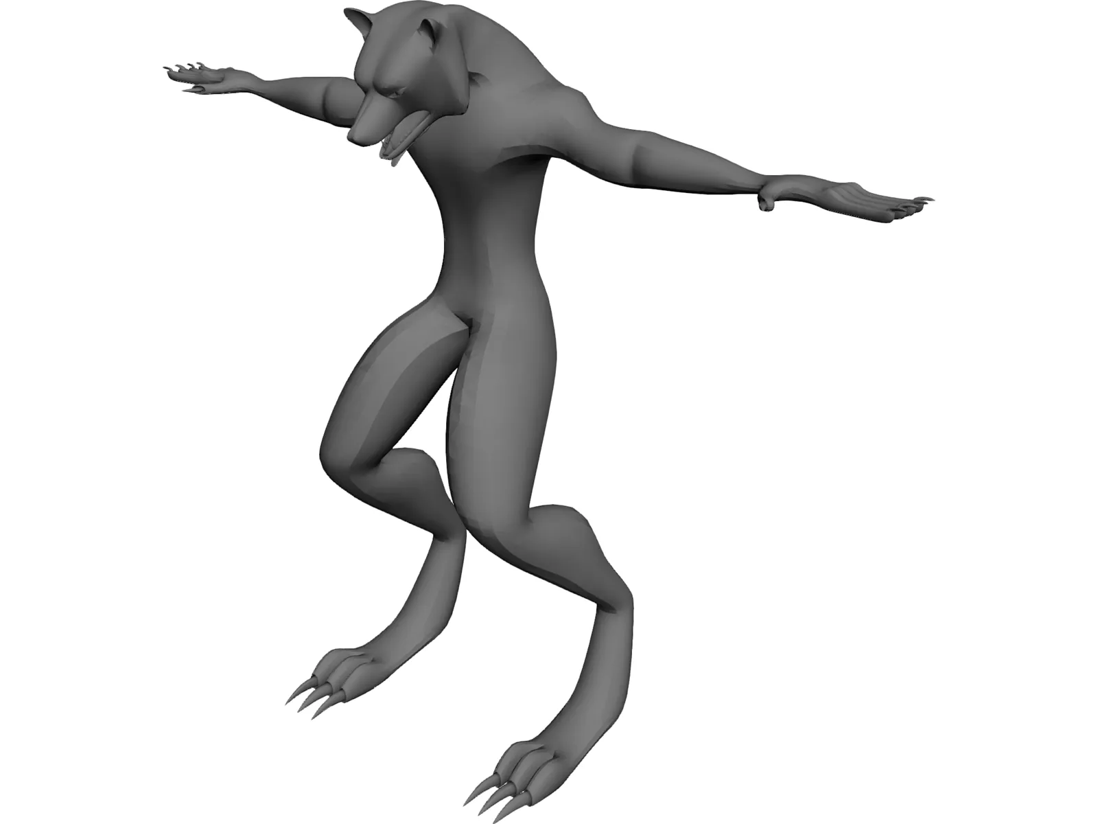 Werewolf 3D Model main preview