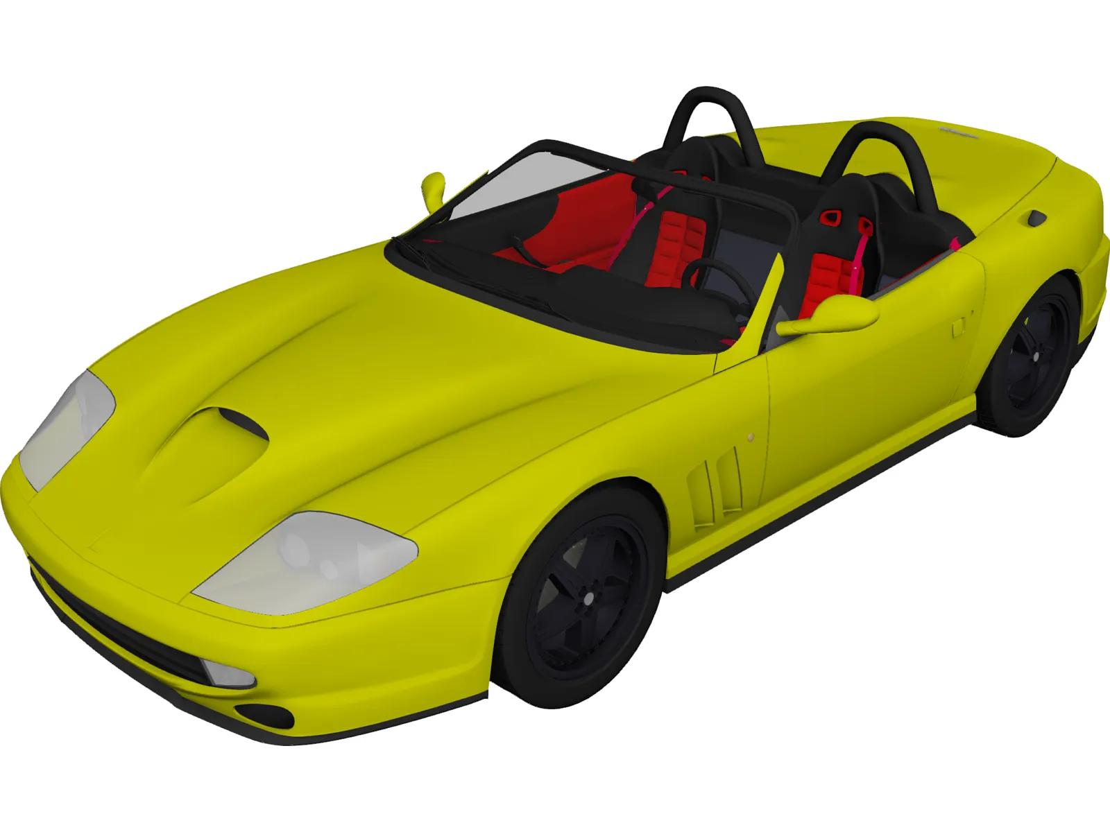 Ferrari 550 Barchetta (2000) 3D Model main preview