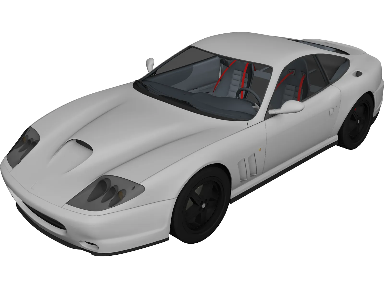 Ferrari 575M Maranello (2002) 3D Model main preview