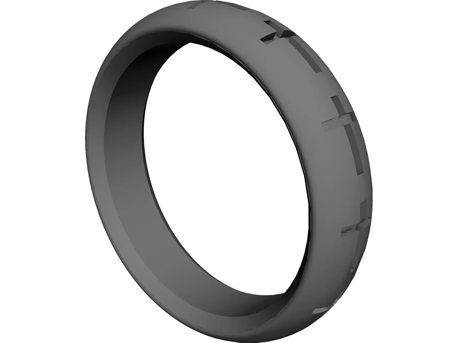 Cross Ring 3D Model main preview