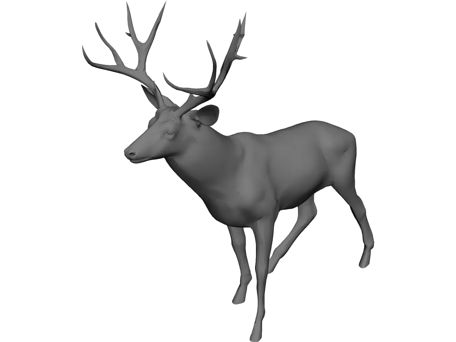 Stag 3D Model main preview