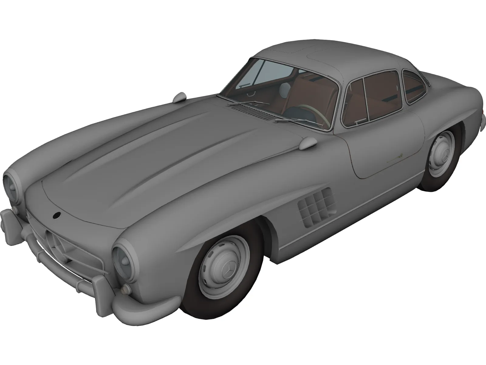 Mercedes-Benz 300 SL Gullwing (1950) 3D Model main preview