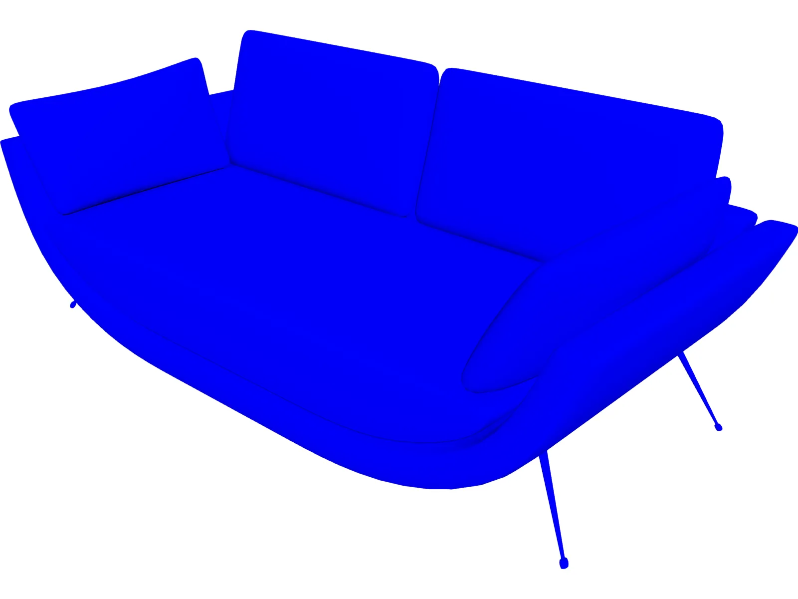 Sofa Evento 3D Model main preview