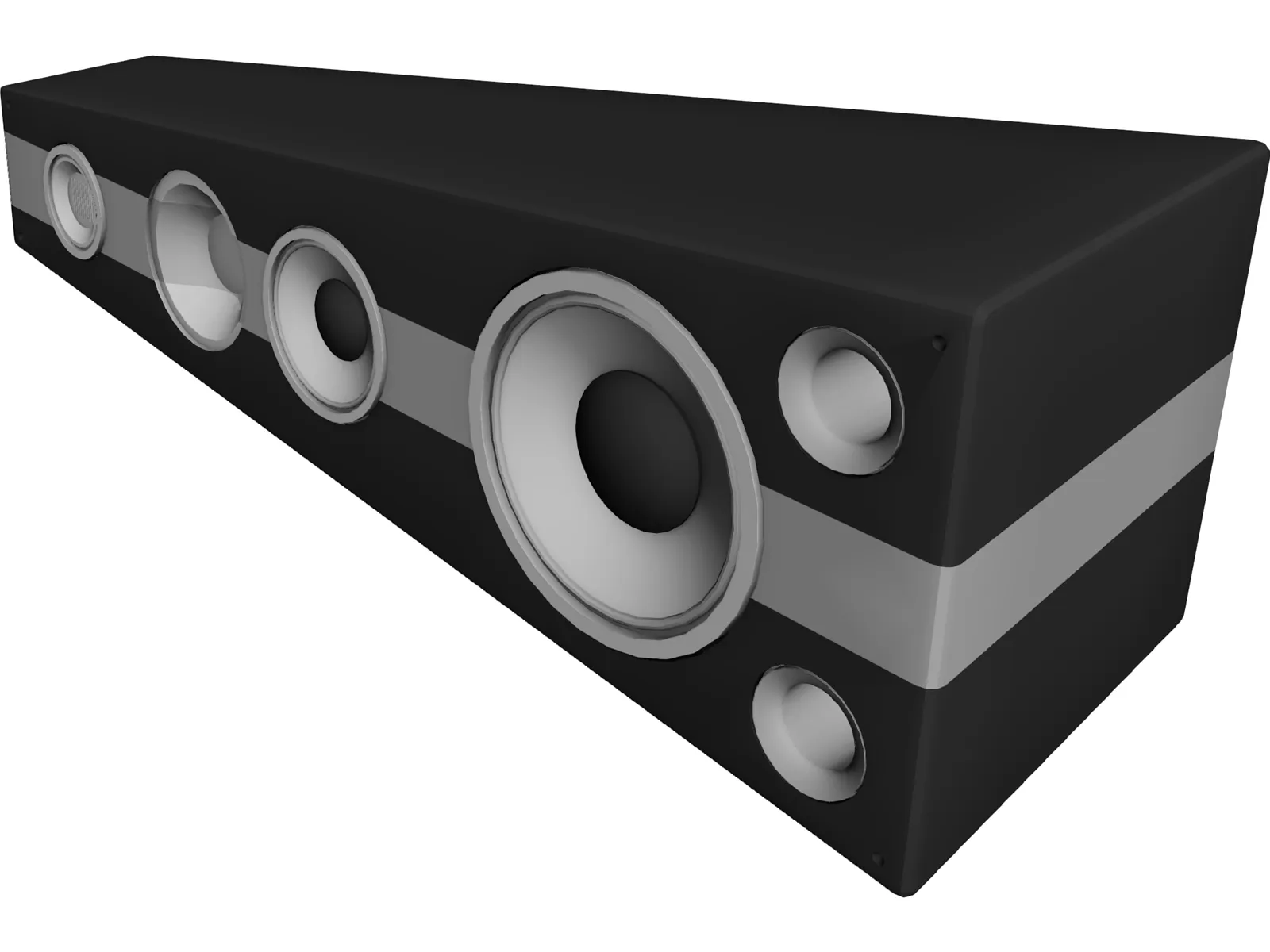 Speaker 3D Model main preview