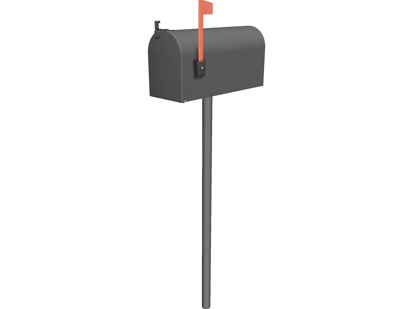 Mail Box USA 3D Model main preview