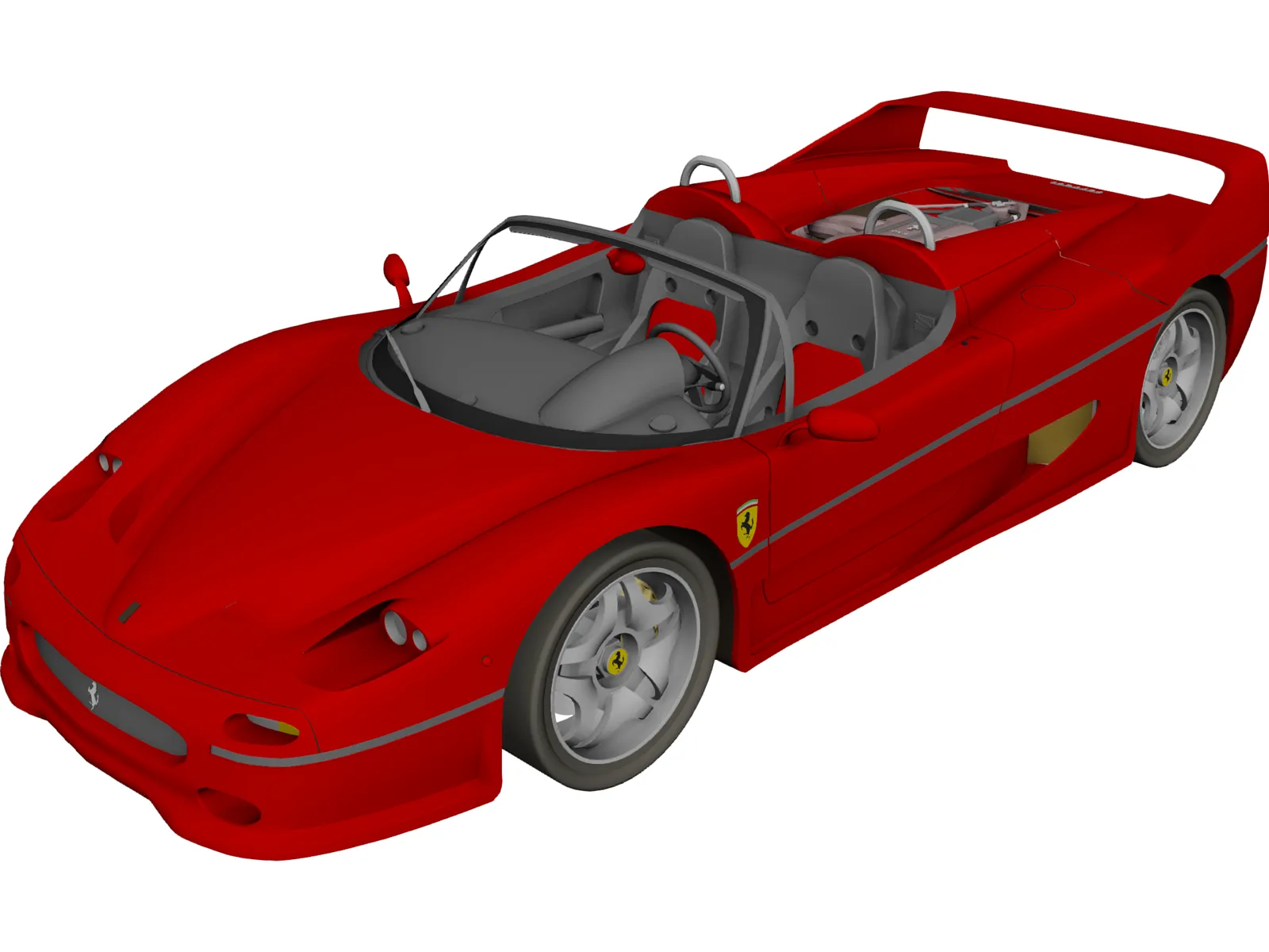 Ferrari F50 (1995) 3D Model main preview