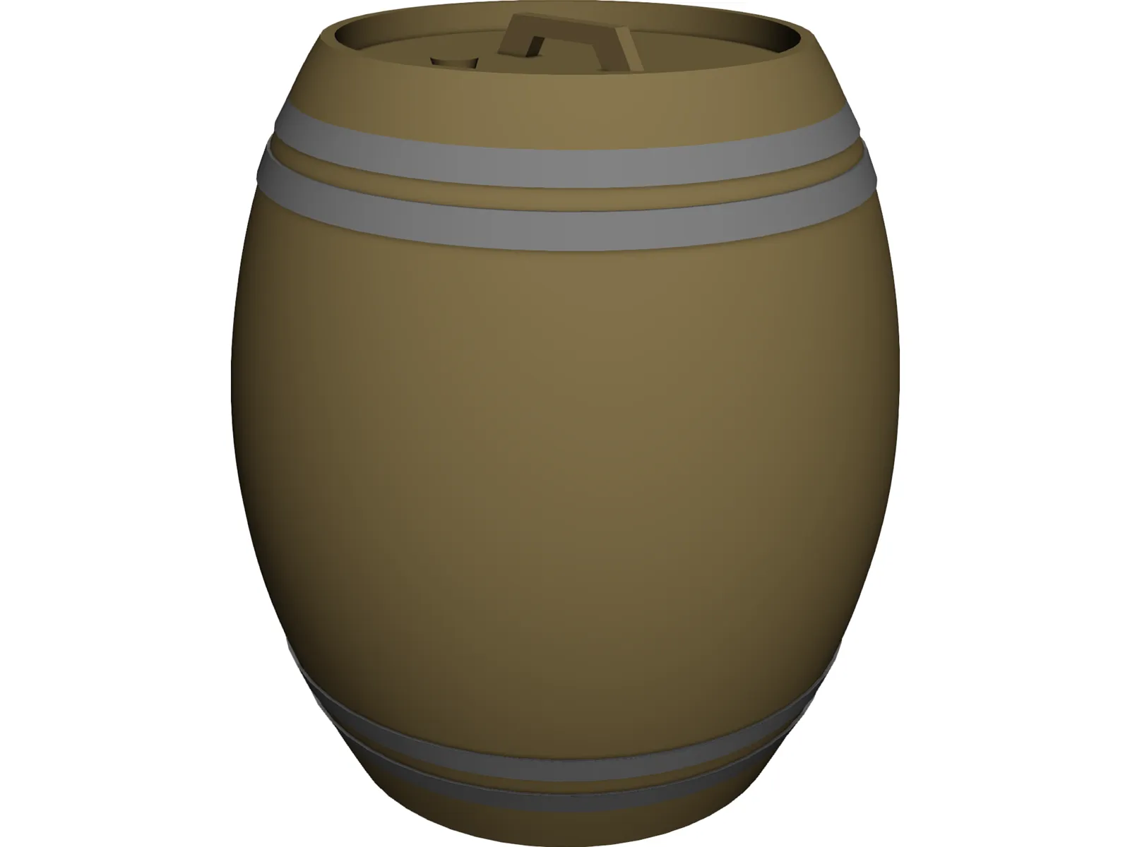 Beer Barrel Dispencer 3D Model main preview