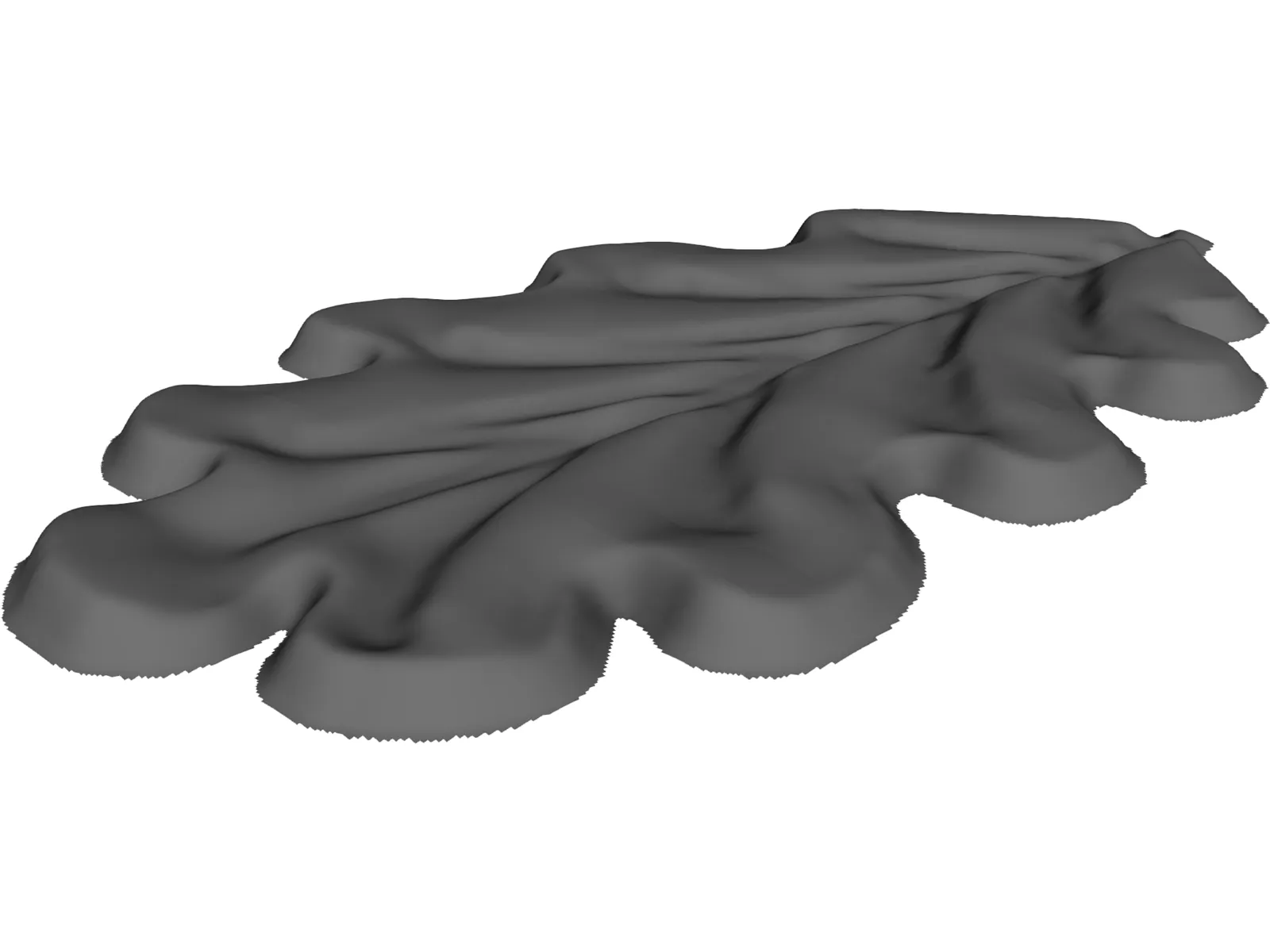 Oak Blade 3D Model main preview